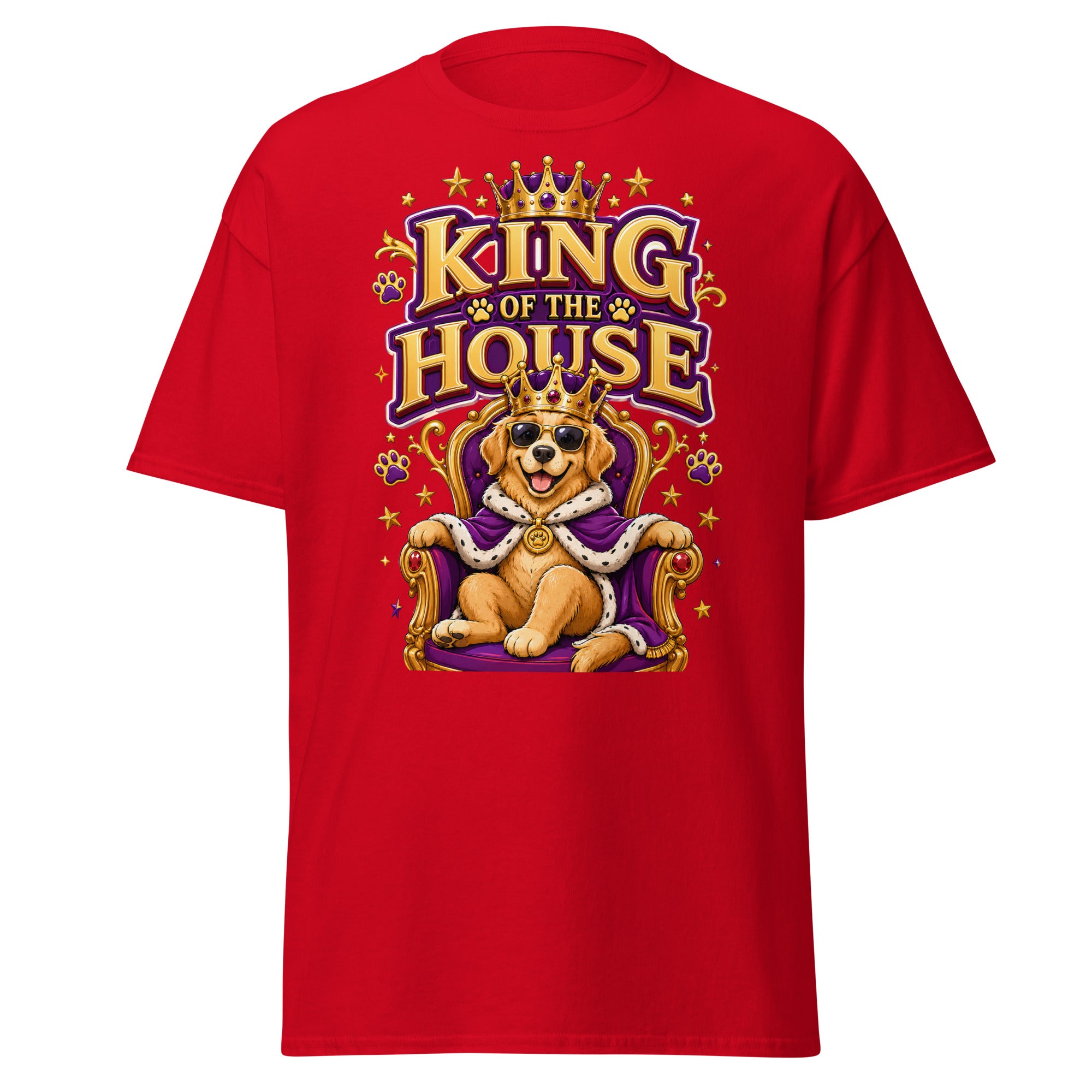 Elite King Of The House - Premium Luxury Golden Retriever Dog Lovers Classic Tee by printfluence.net