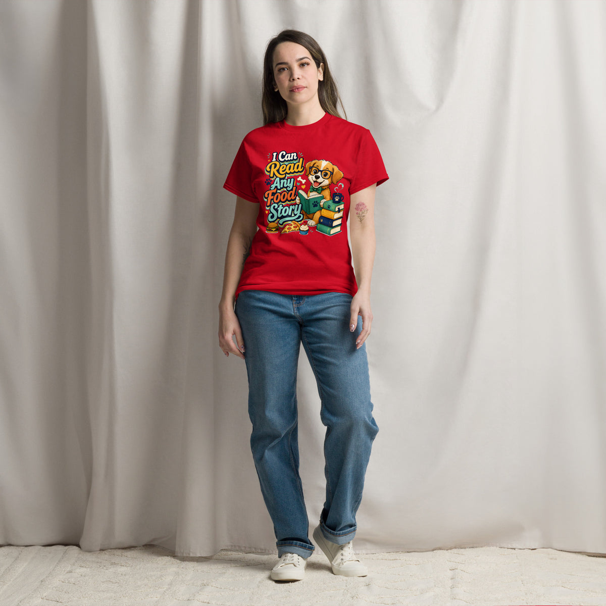 Cavalier King Charles Food Story Classic Tee by printfluence.net