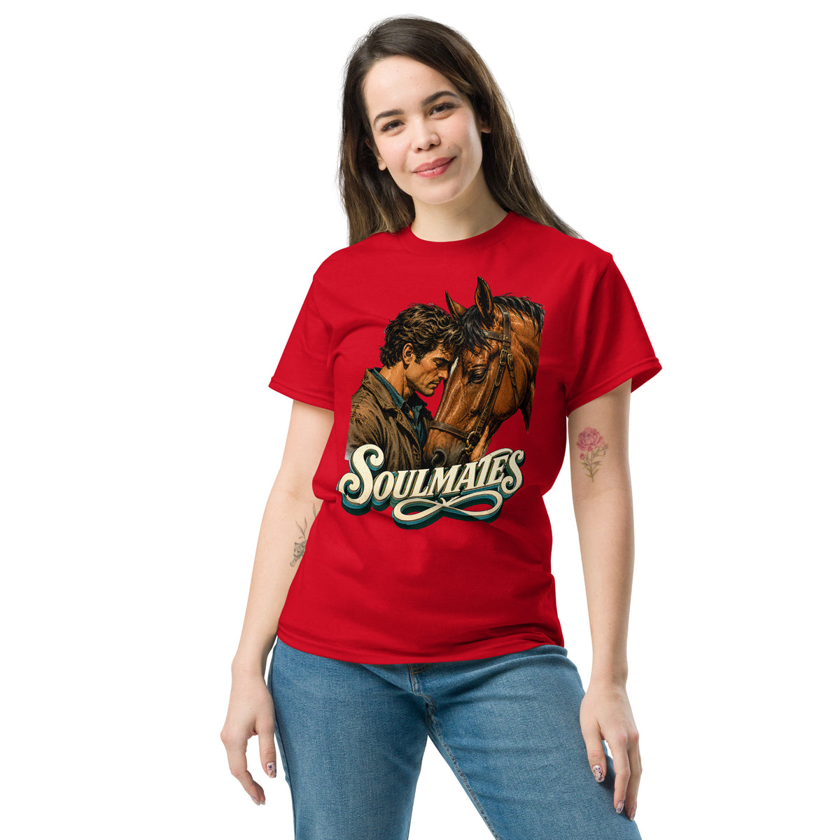 Soulmates Horse Classic Unisex Tee - Horse Lovers Edition by printfluence.net