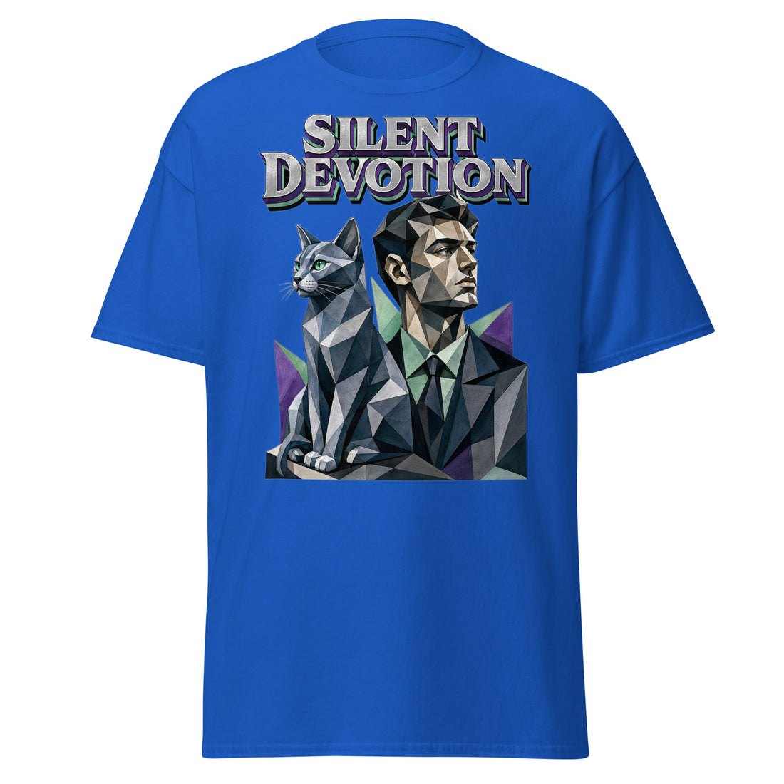 Cat Lovers Unisex Classic Tee Silent Devotion by printfluence.net