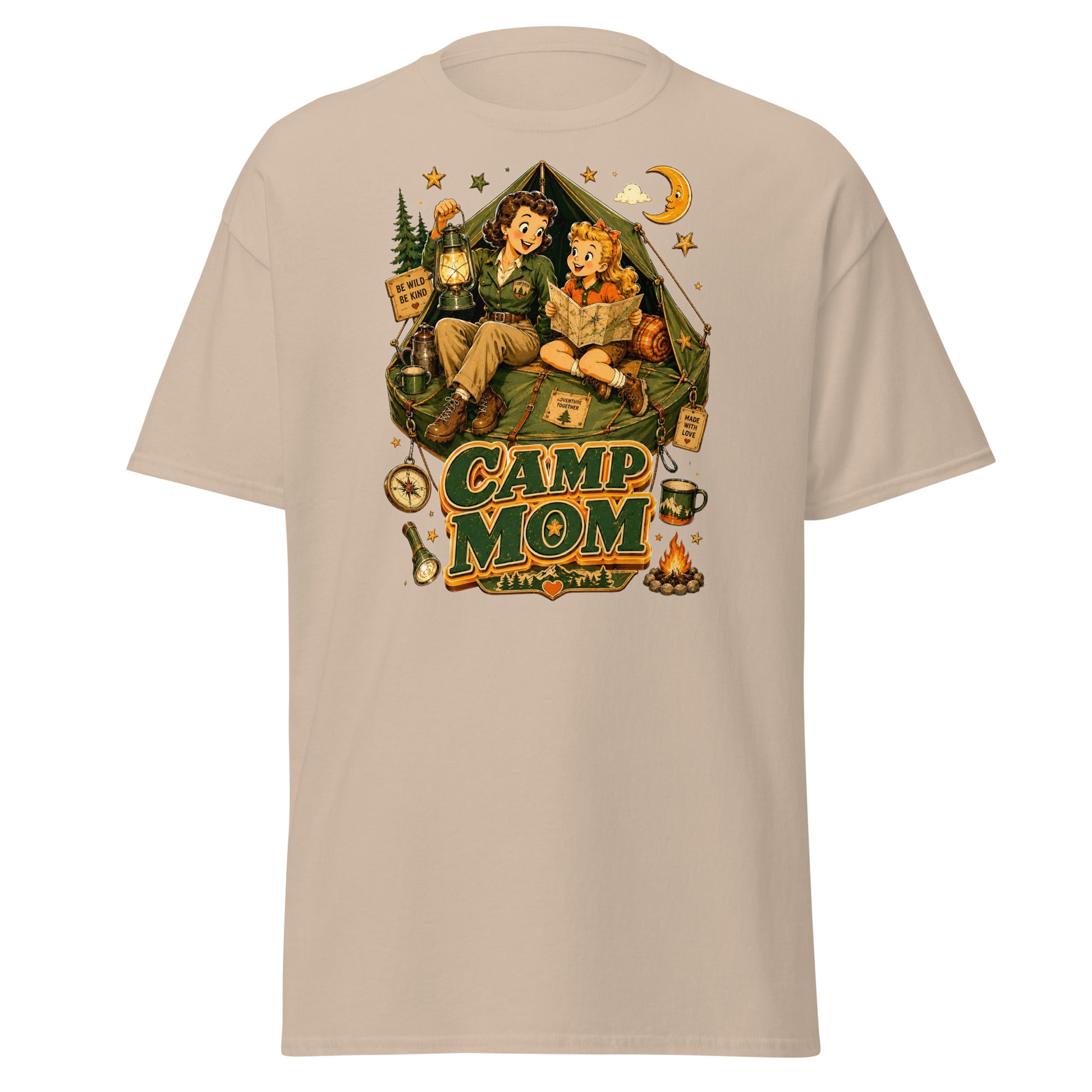 Unisex classic tee - Elite Camp Mom Adventure - Premium Vintage Luxury Retro Outdoor Design by printfluence.net