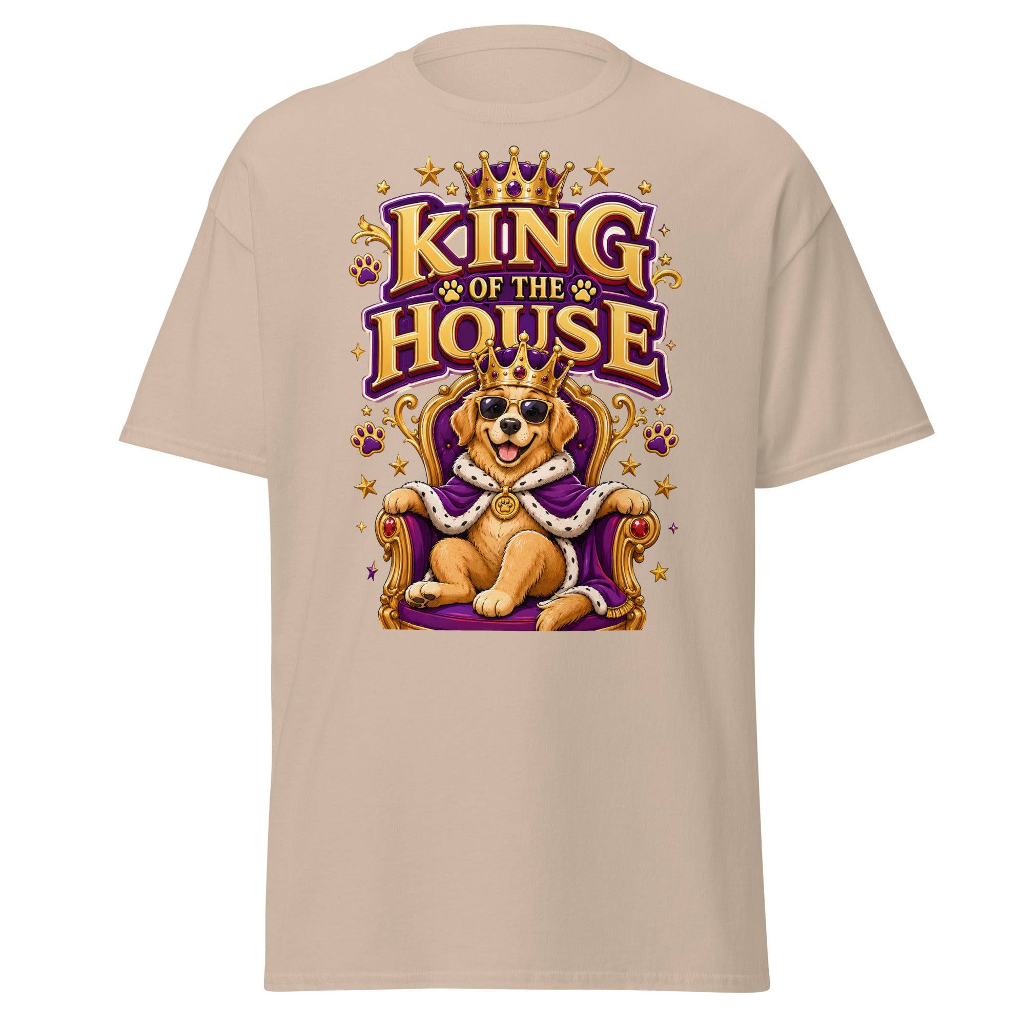 Elite King Of The House - Premium Luxury Golden Retriever Dog Lovers Classic Tee by printfluence.net