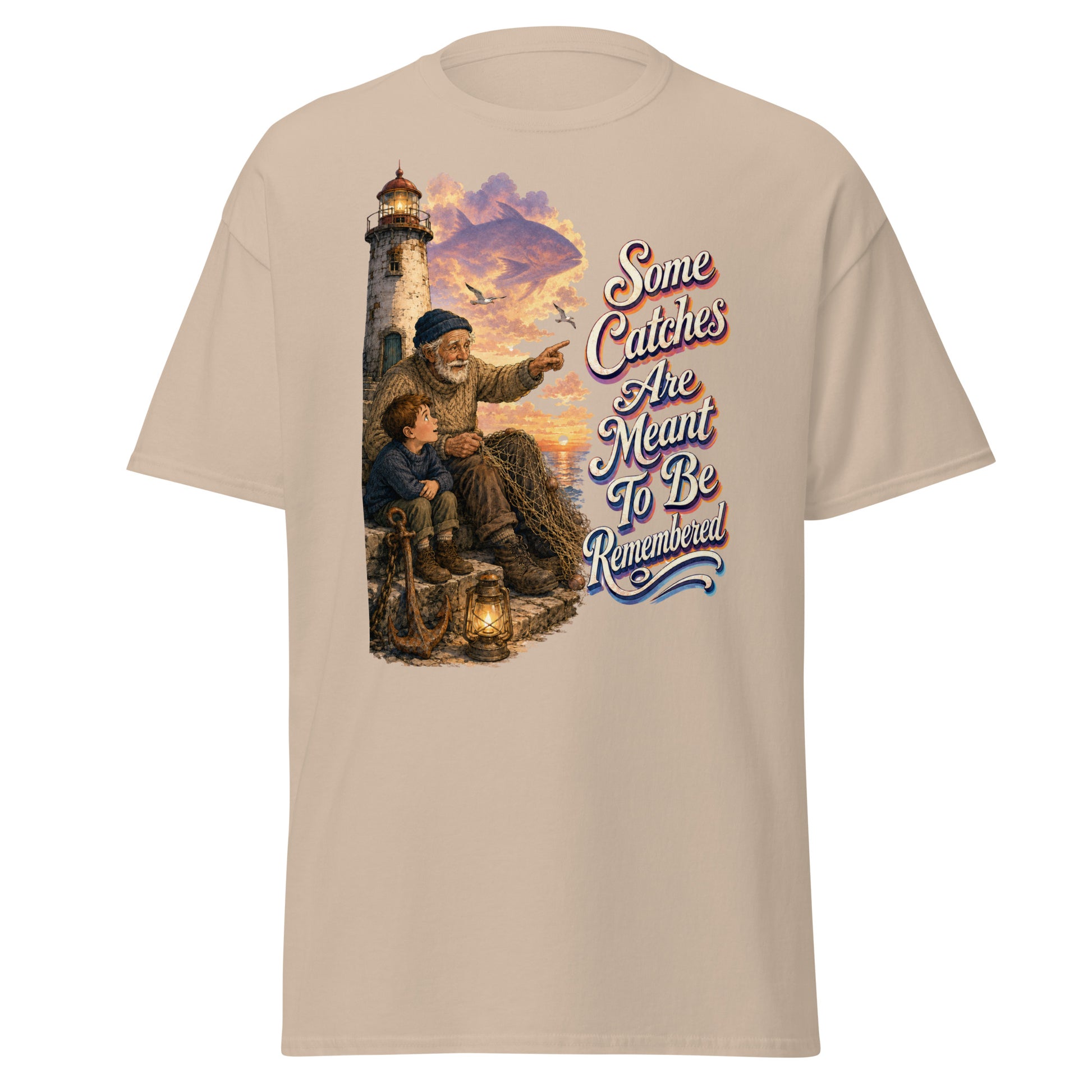 Fishing Lovers | Unisex Classic Tee — Some Catches Are Meant To Be Remembered by printfluence