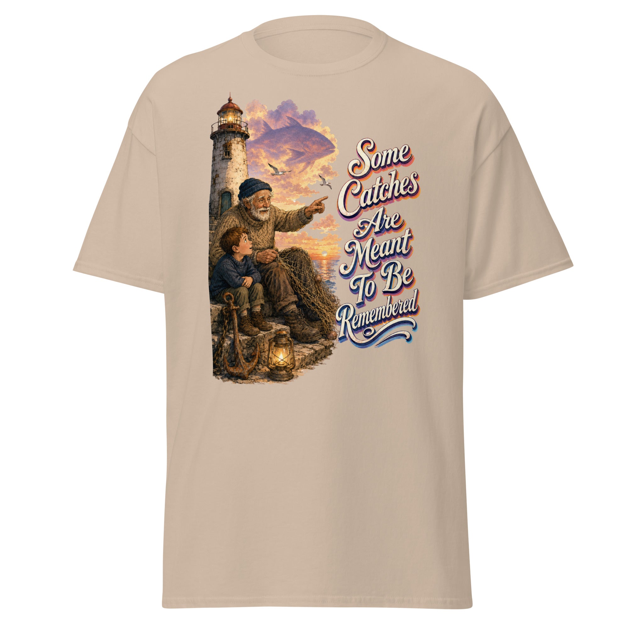 Fishing Lovers | Unisex Classic Tee — Some Catches Are Meant To Be Remembered by printfluence