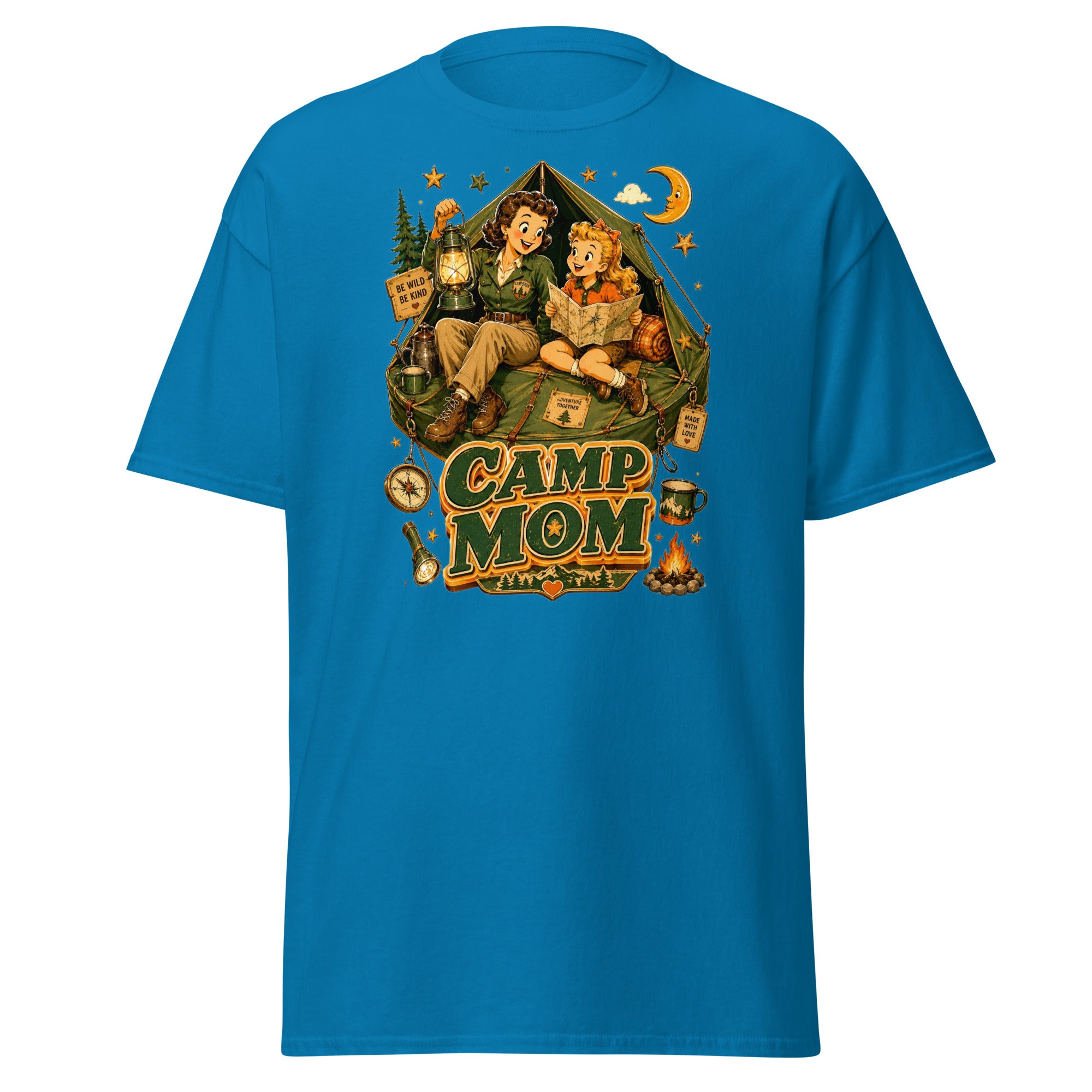 Unisex classic tee - Elite Camp Mom Adventure - Premium Vintage Luxury Retro Outdoor Design by printfluence.net