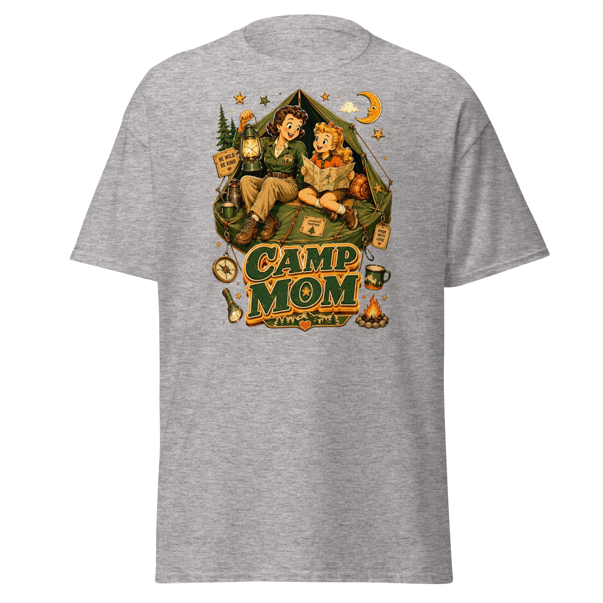 Unisex classic tee - Elite Camp Mom Adventure - Premium Vintage Luxury Retro Outdoor Design by printfluence.net