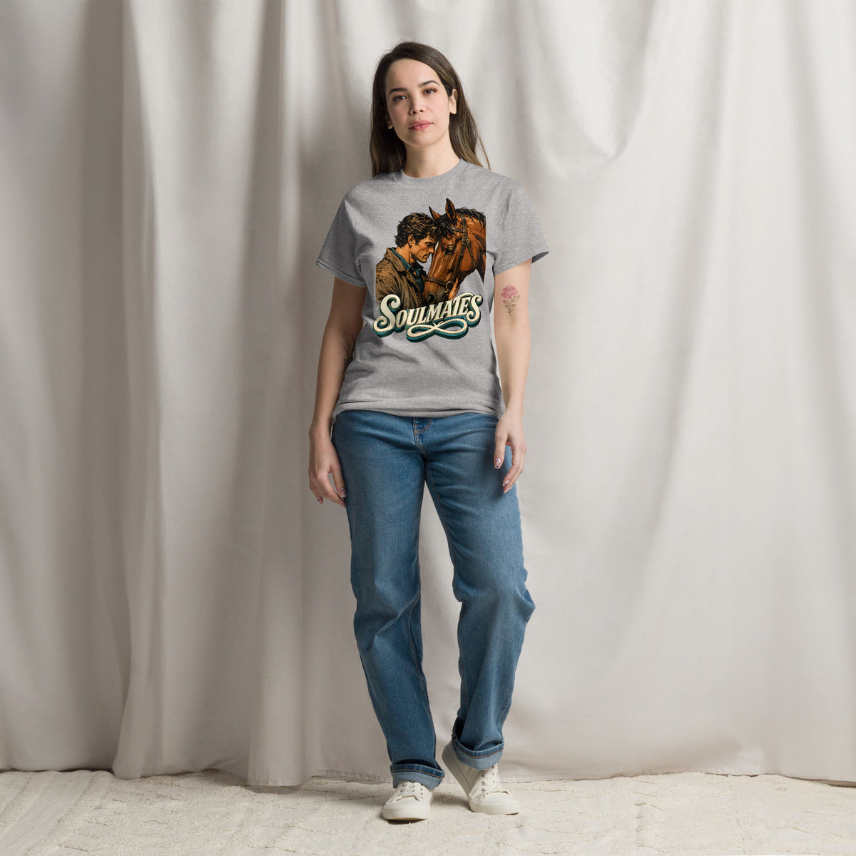 Soulmates Horse Classic Unisex Tee - Horse Lovers Edition by printfluence.net