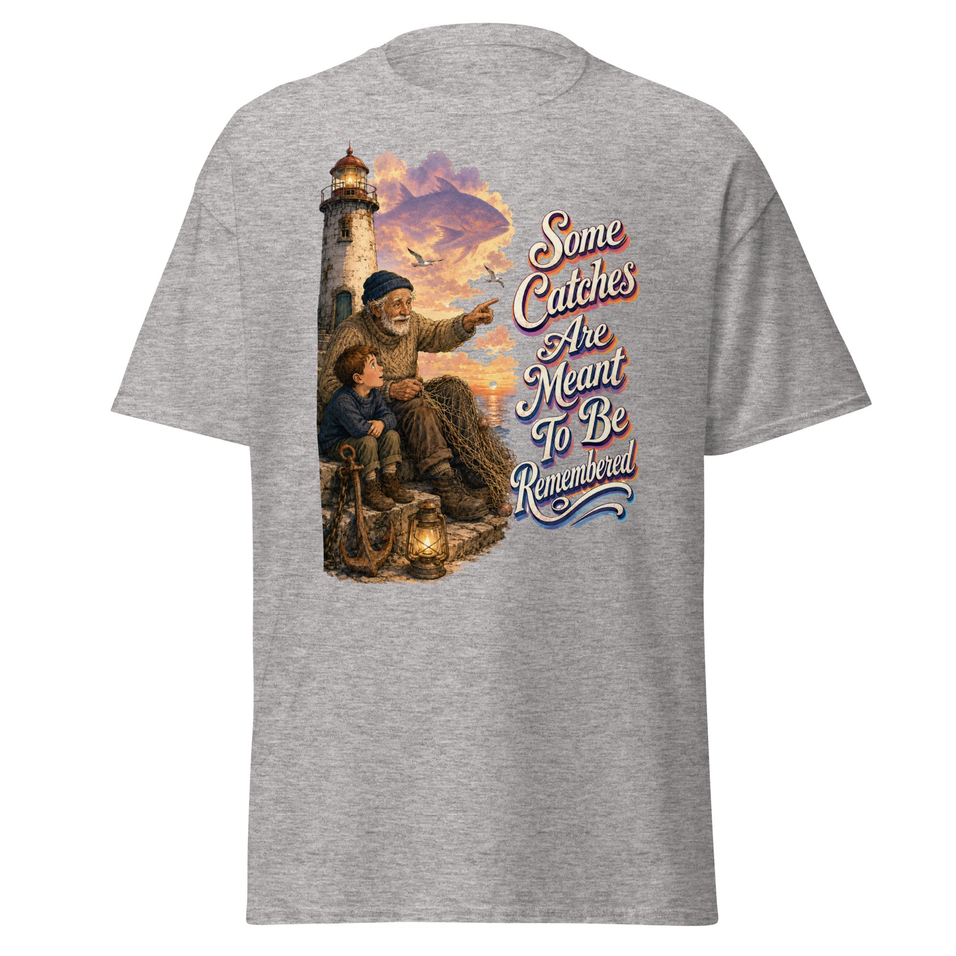 Fishing Lovers | Unisex Classic Tee — Some Catches Are Meant To Be Remembered by printfluence