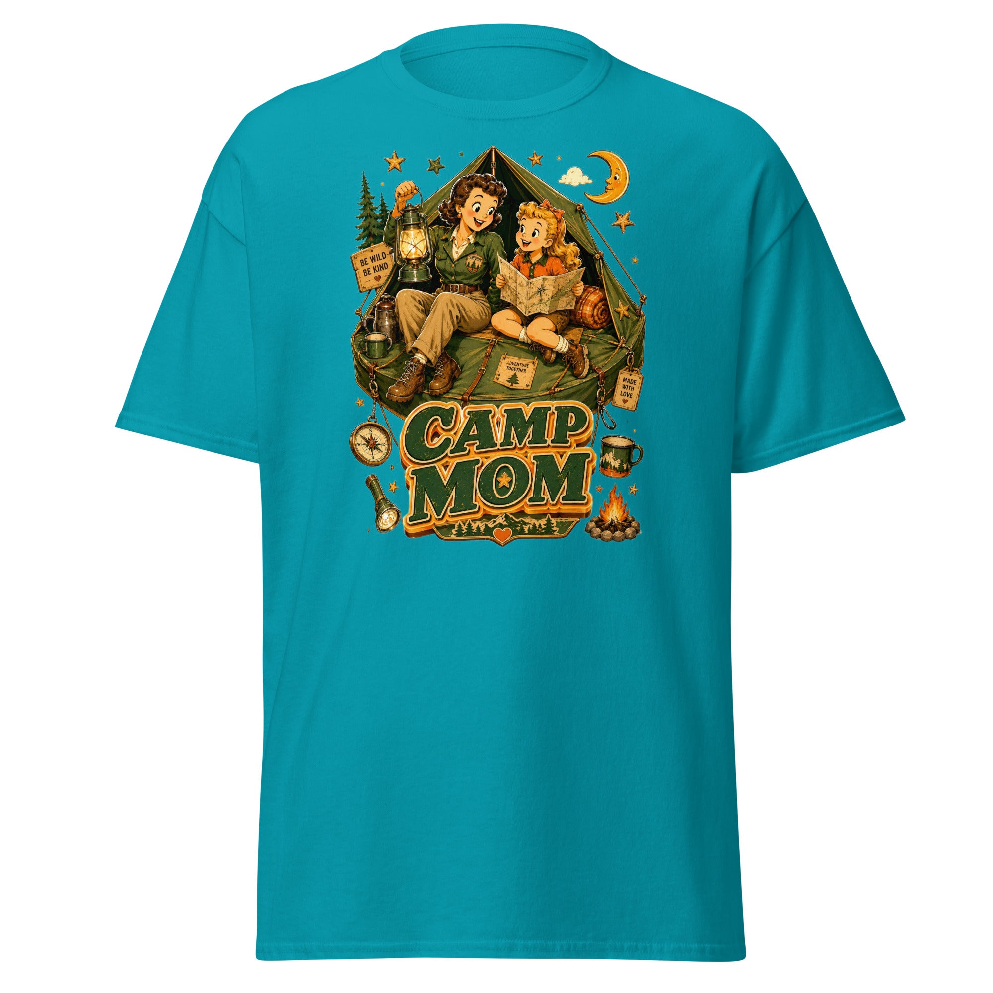 Unisex classic tee - Elite Camp Mom Adventure - Premium Vintage Luxury Retro Outdoor Design by printfluence.net