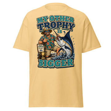 My Other Trophy Is Bigger - Fishing Lovers Unisex Classic Tee by printfluence.net