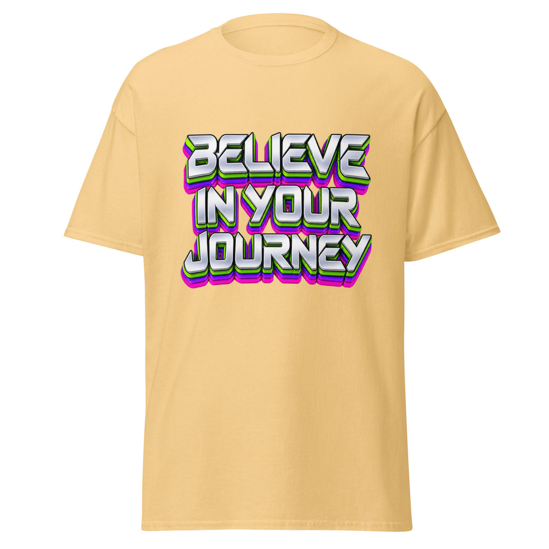 Inspirational Quotes Lovers | Unisex Classic Tee — BELIEVE IN YOUR JOURNEY by printfluence