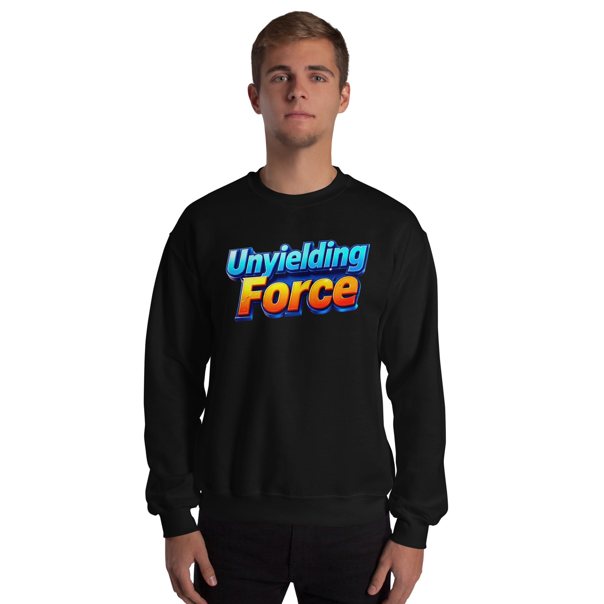 Unisex Sweatshirt - Unyielding Force Unisex Sweatshirt – Pure Power Cozy Grind by printfluence.net
