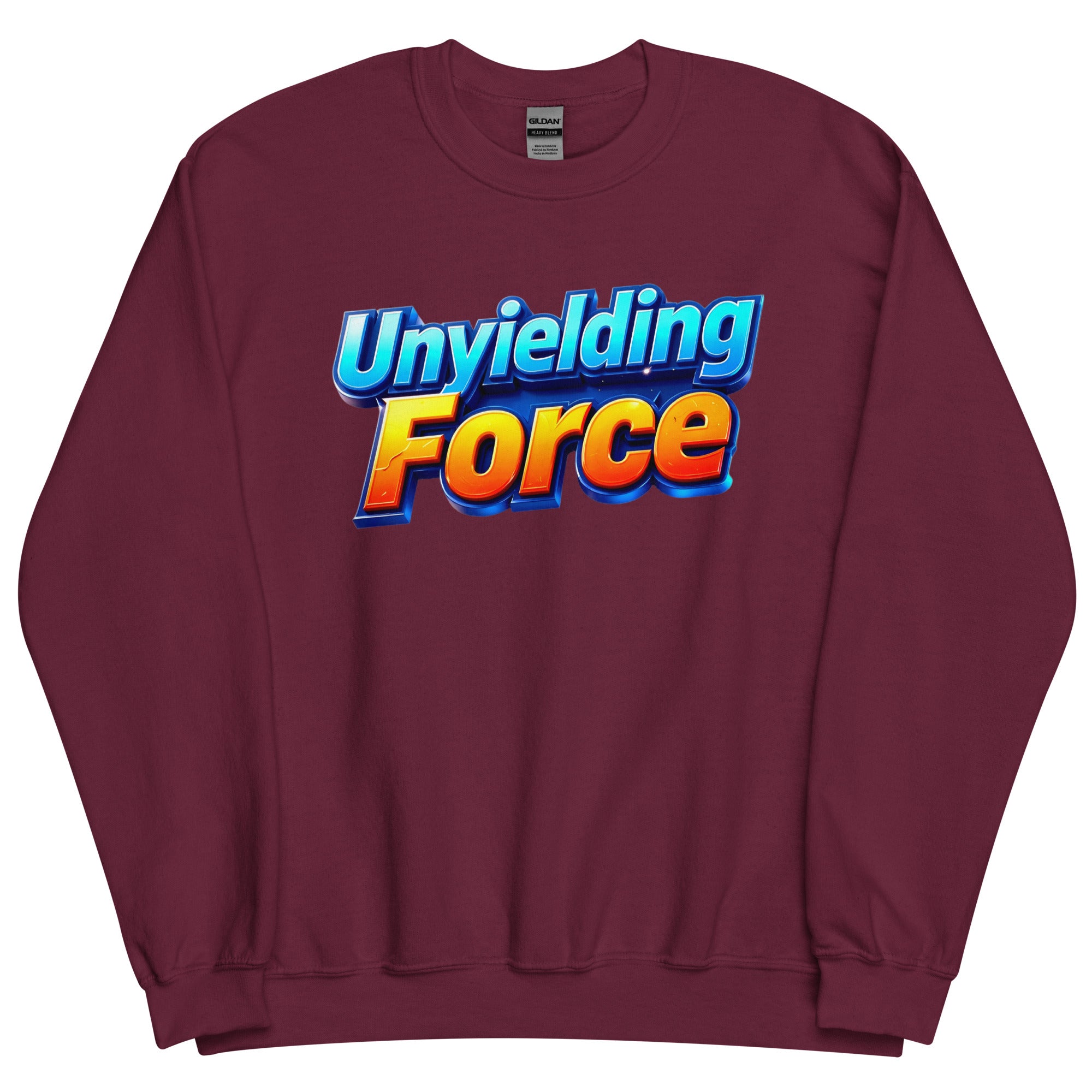 Unisex Sweatshirt - Unyielding Force Unisex Sweatshirt – Pure Power Cozy Grind by printfluence.net
