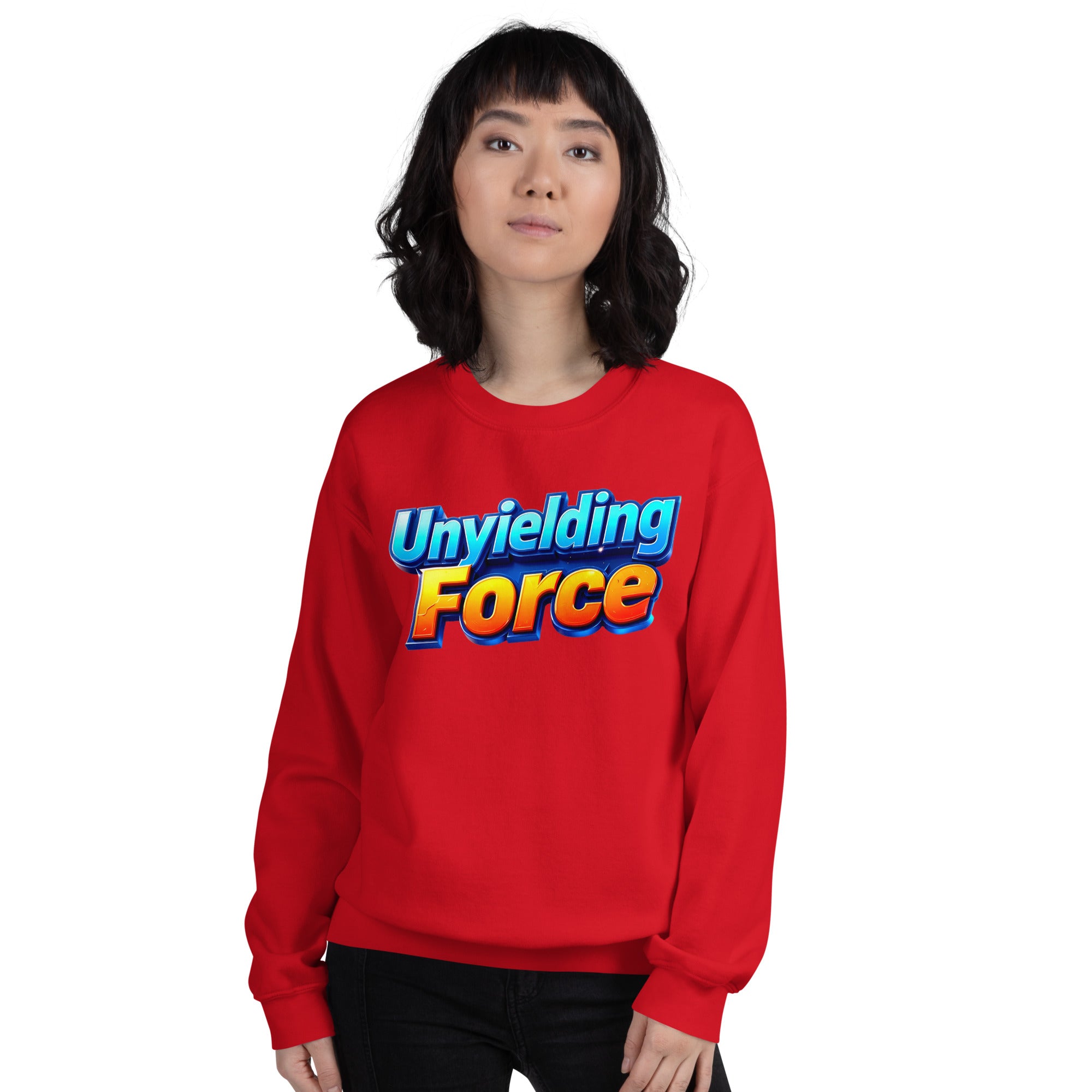 Unisex Sweatshirt - Unyielding Force Unisex Sweatshirt – Pure Power Cozy Grind by printfluence.net