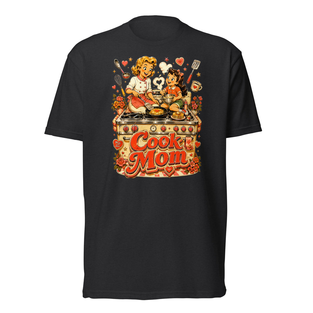 Unisex Fitted T-Shirt - Elite Cook Mom - Premium Mother's Day by printfluence.net