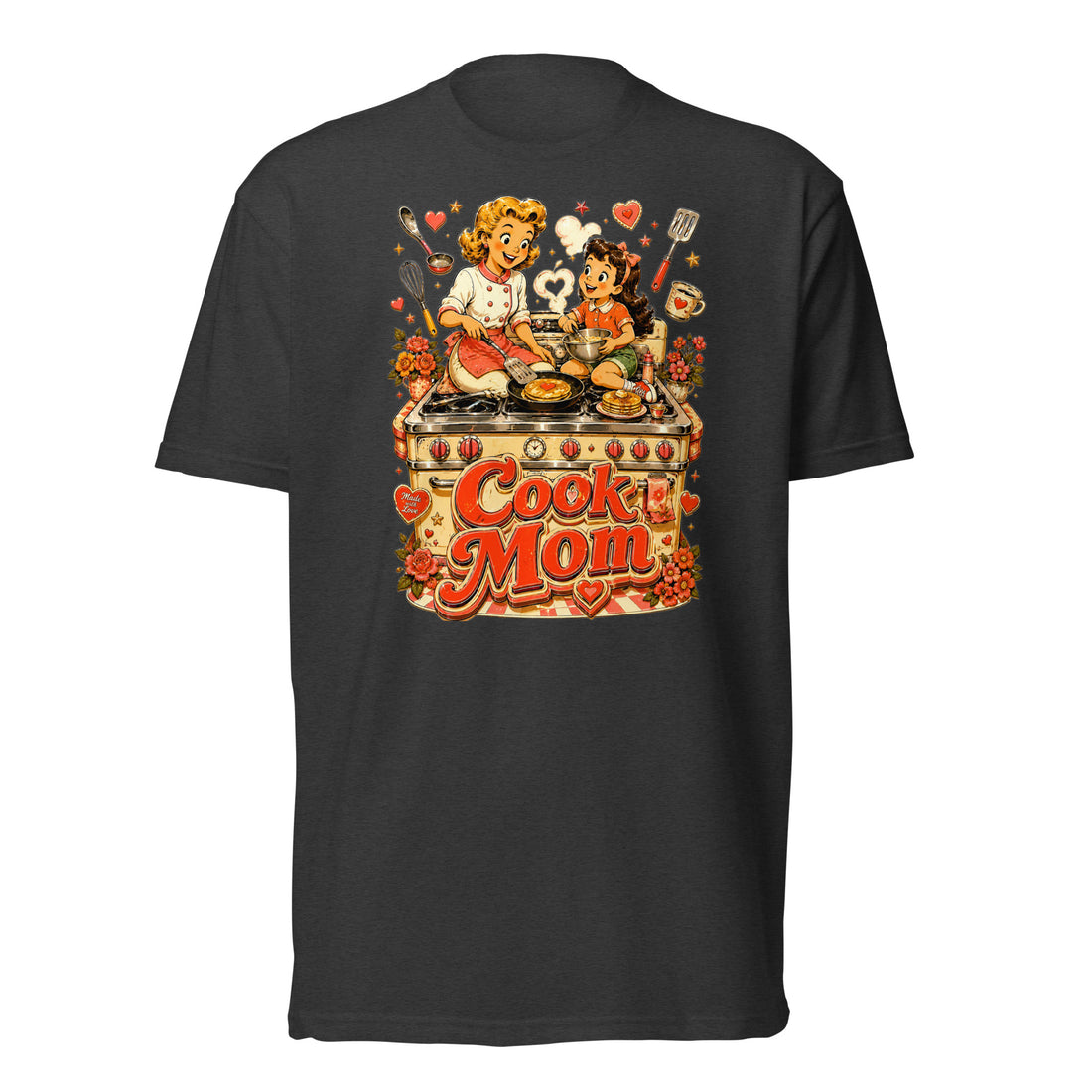 Unisex Fitted T-Shirt - Elite Cook Mom - Premium Mother's Day by printfluence.net