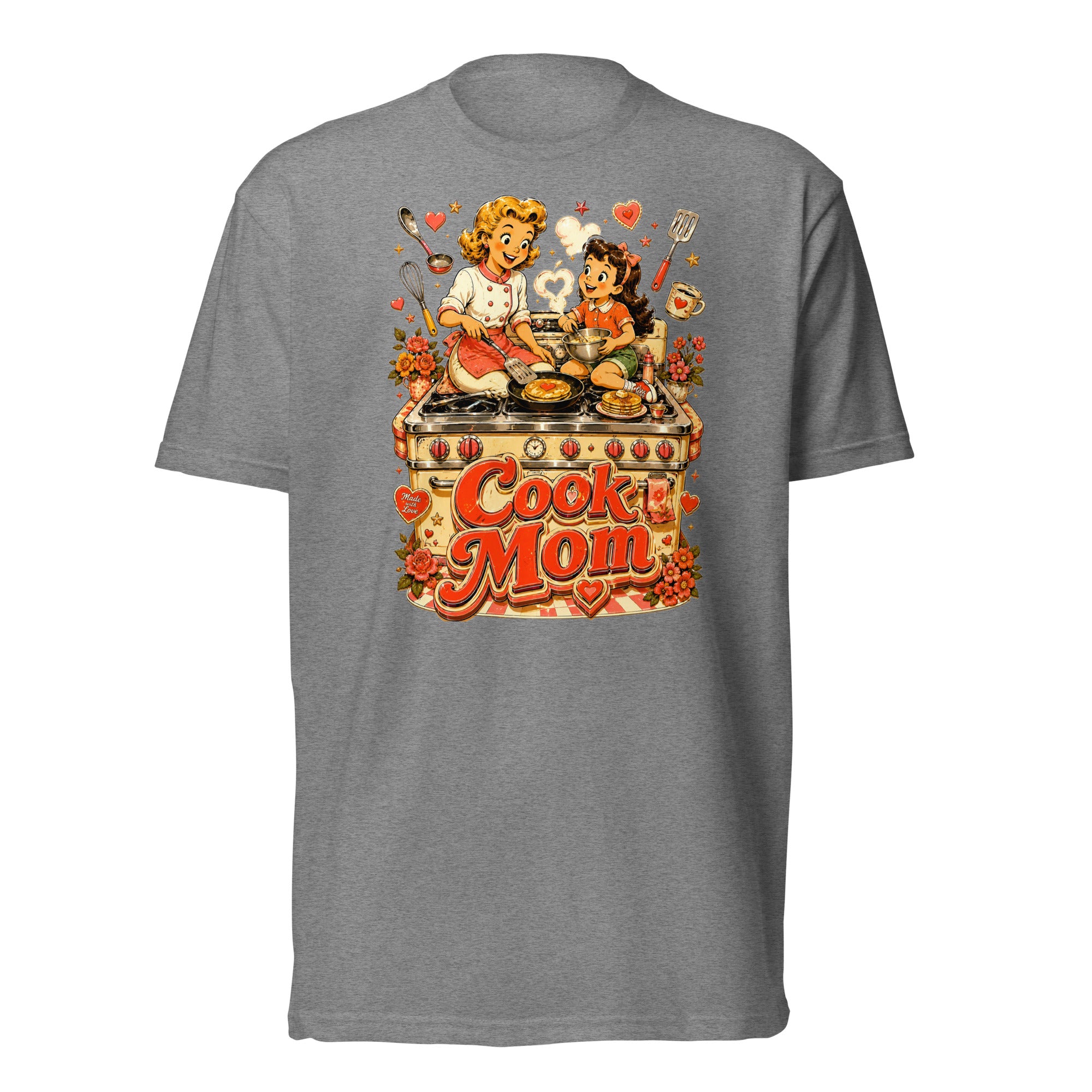 Unisex Fitted T-Shirt - Elite Cook Mom - Premium Mother's Day by printfluence.net