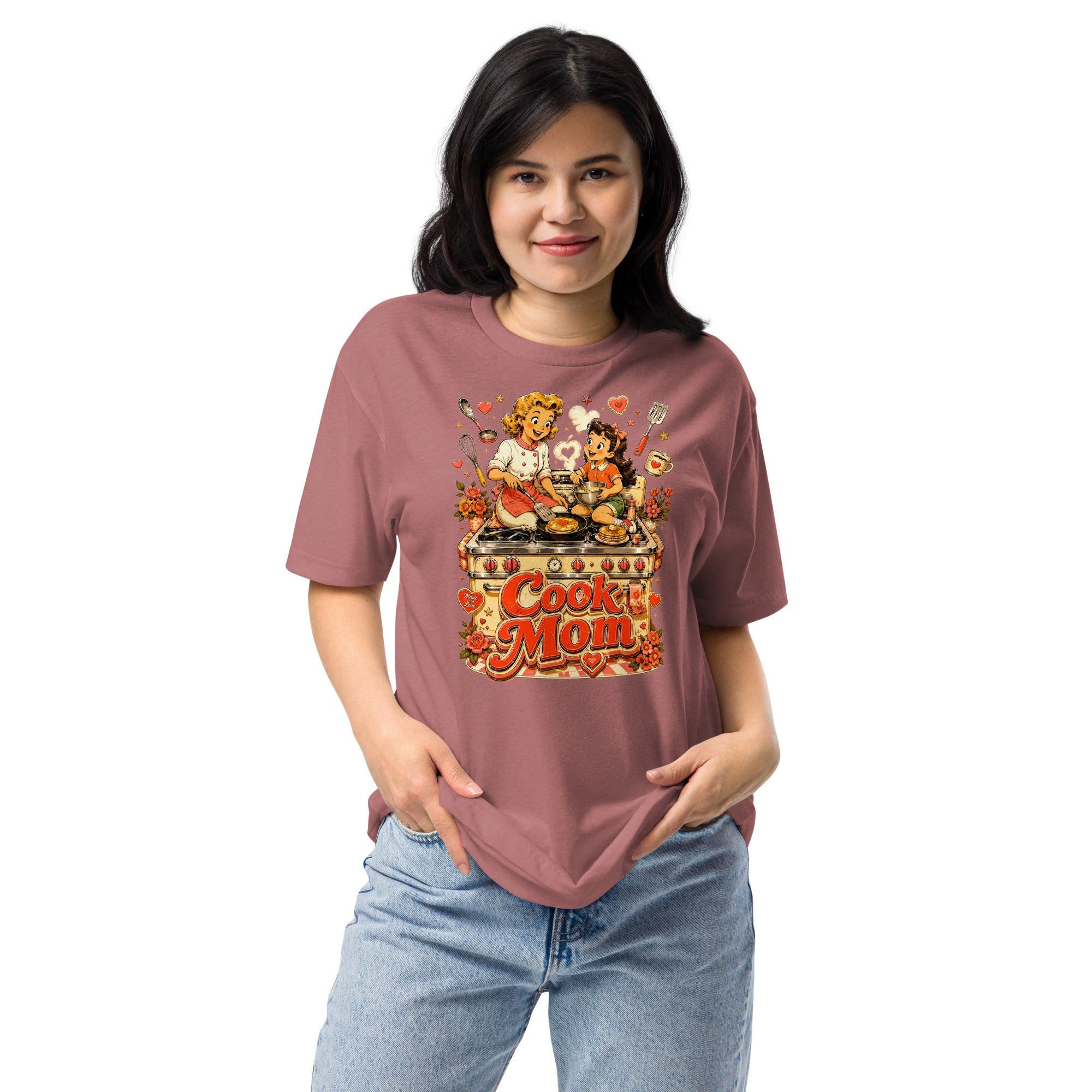 Unisex Fitted T-Shirt - Elite Cook Mom - Premium Mother's Day by printfluence.net