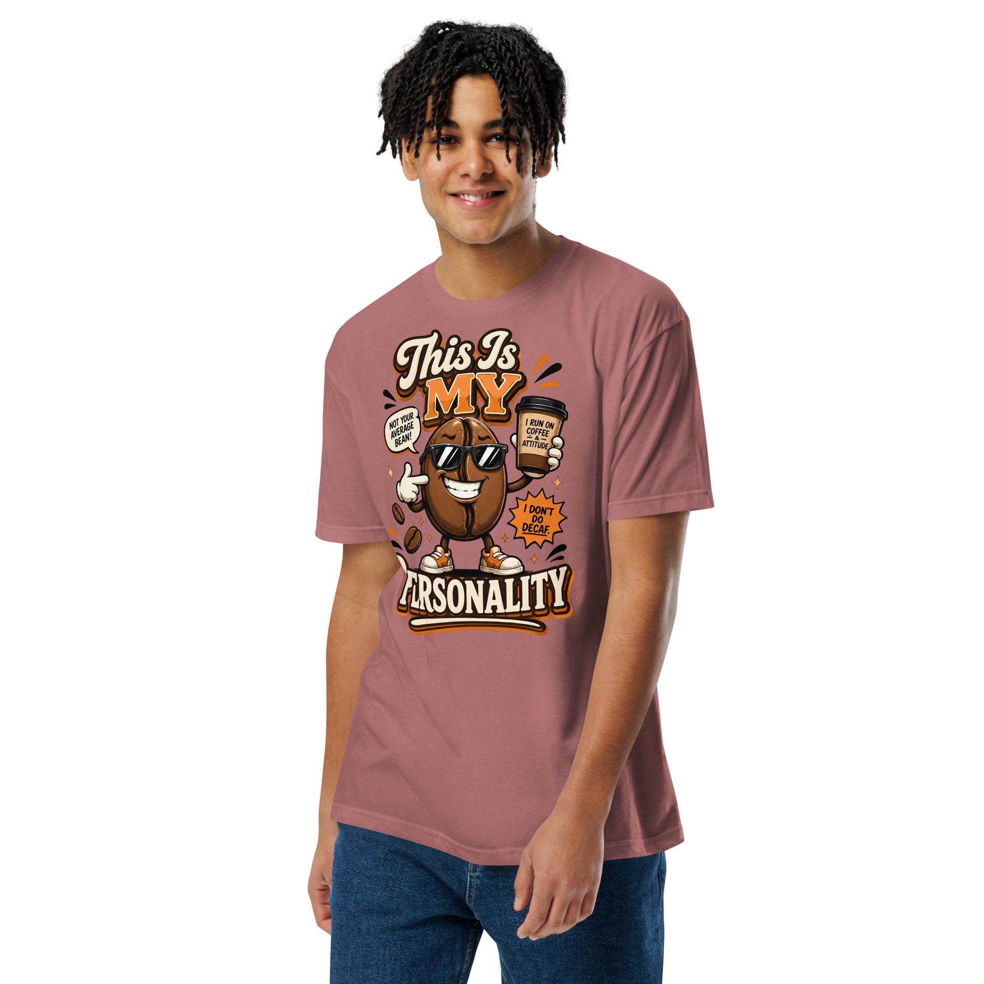 Coffee Lovers Unisex Fitted Tee - This Is My Personality! by printfluence.net