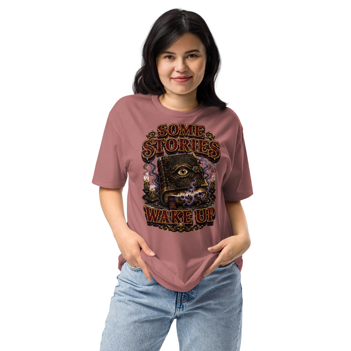Some Stories Wake Up T-Shirt - Gothic Horror & Mystery Tee by printfluence.net