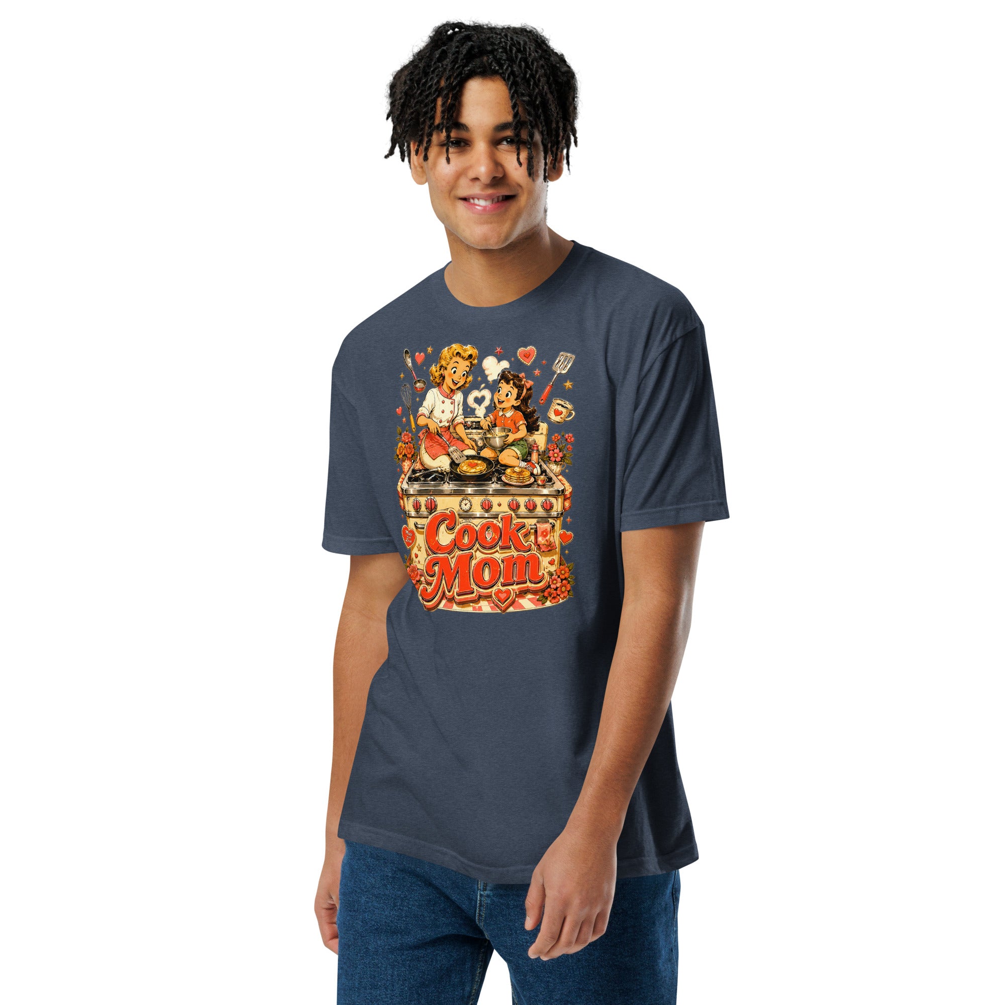 Unisex Fitted T-Shirt - Elite Cook Mom - Premium Mother's Day by printfluence.net