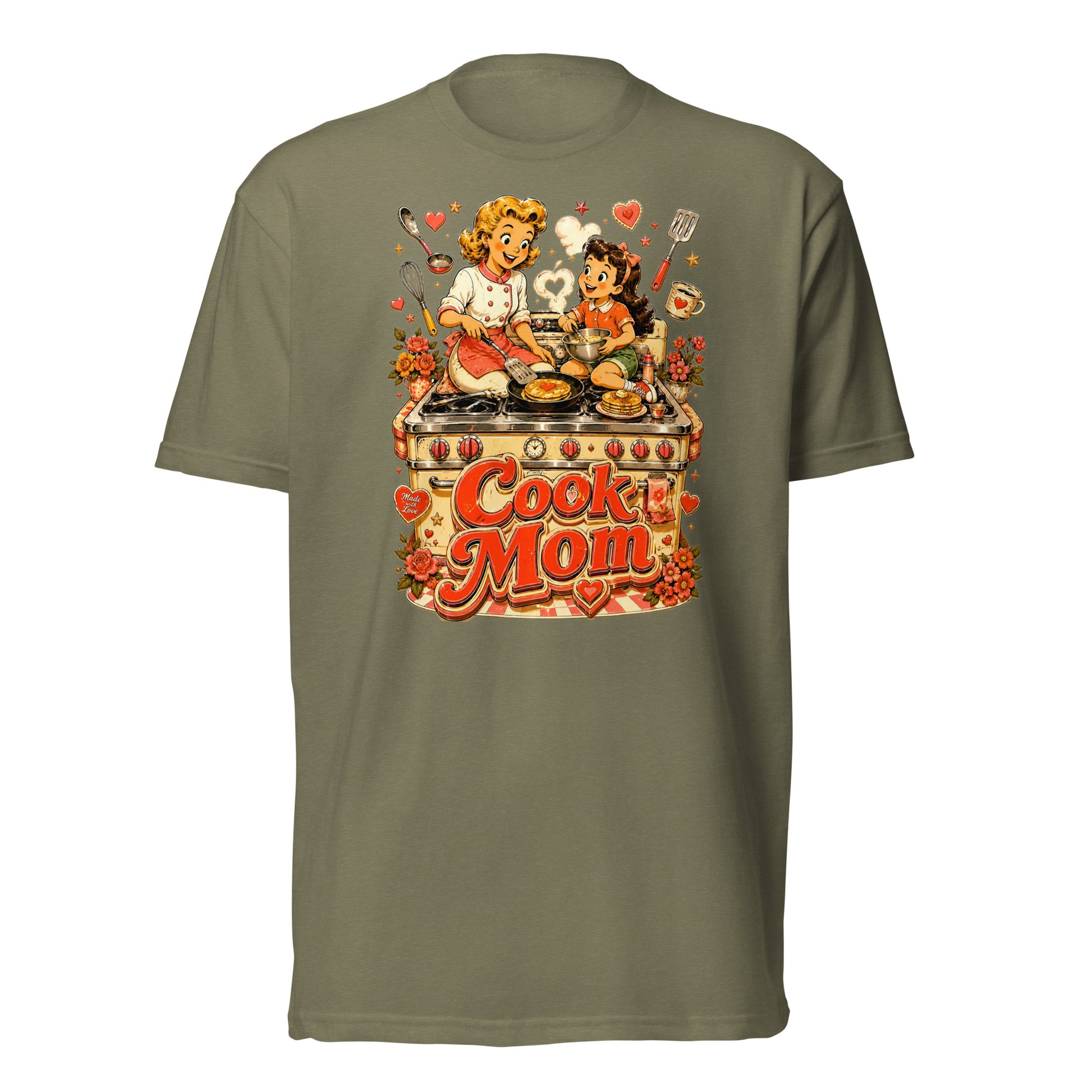 Unisex Fitted T-Shirt - Elite Cook Mom - Premium Mother's Day by printfluence.net