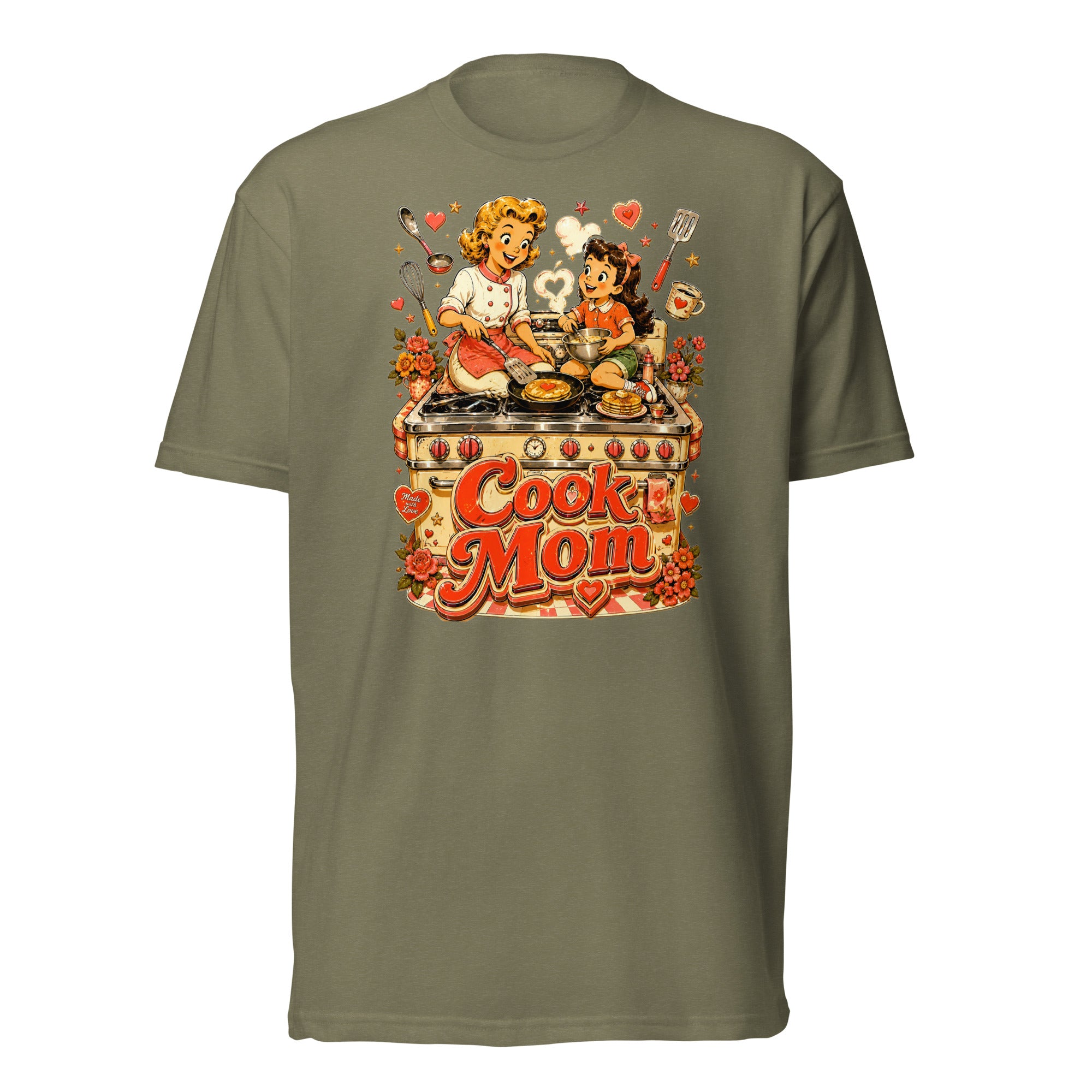 Unisex Fitted T-Shirt - Elite Cook Mom - Premium Mother's Day by printfluence.net