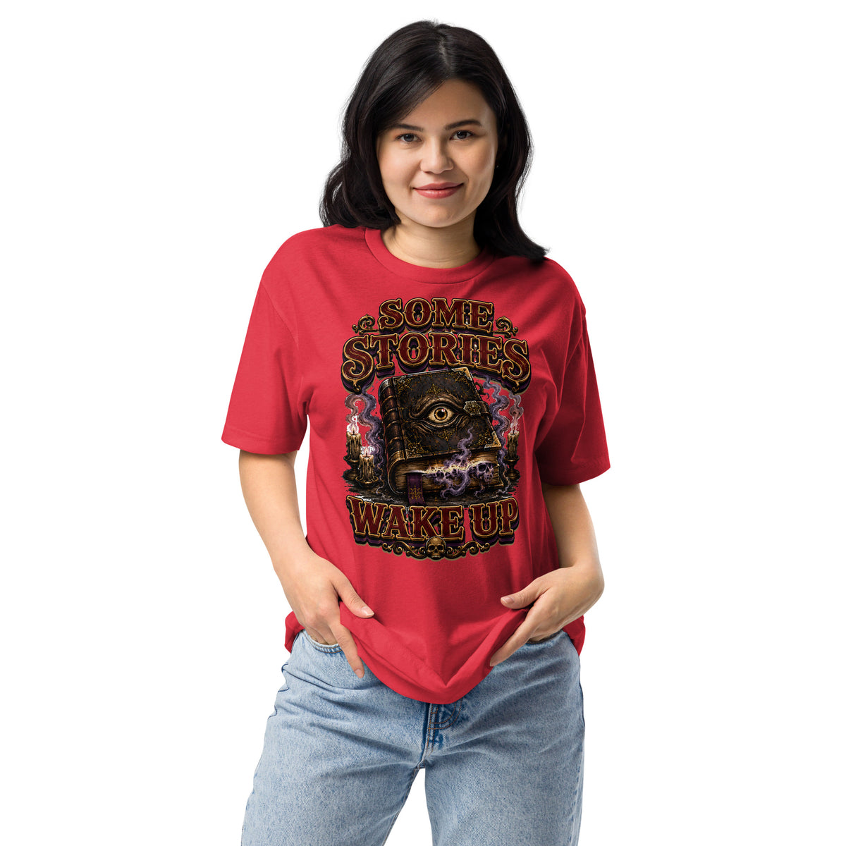 Some Stories Wake Up T-Shirt - Gothic Horror & Mystery Tee by printfluence.net