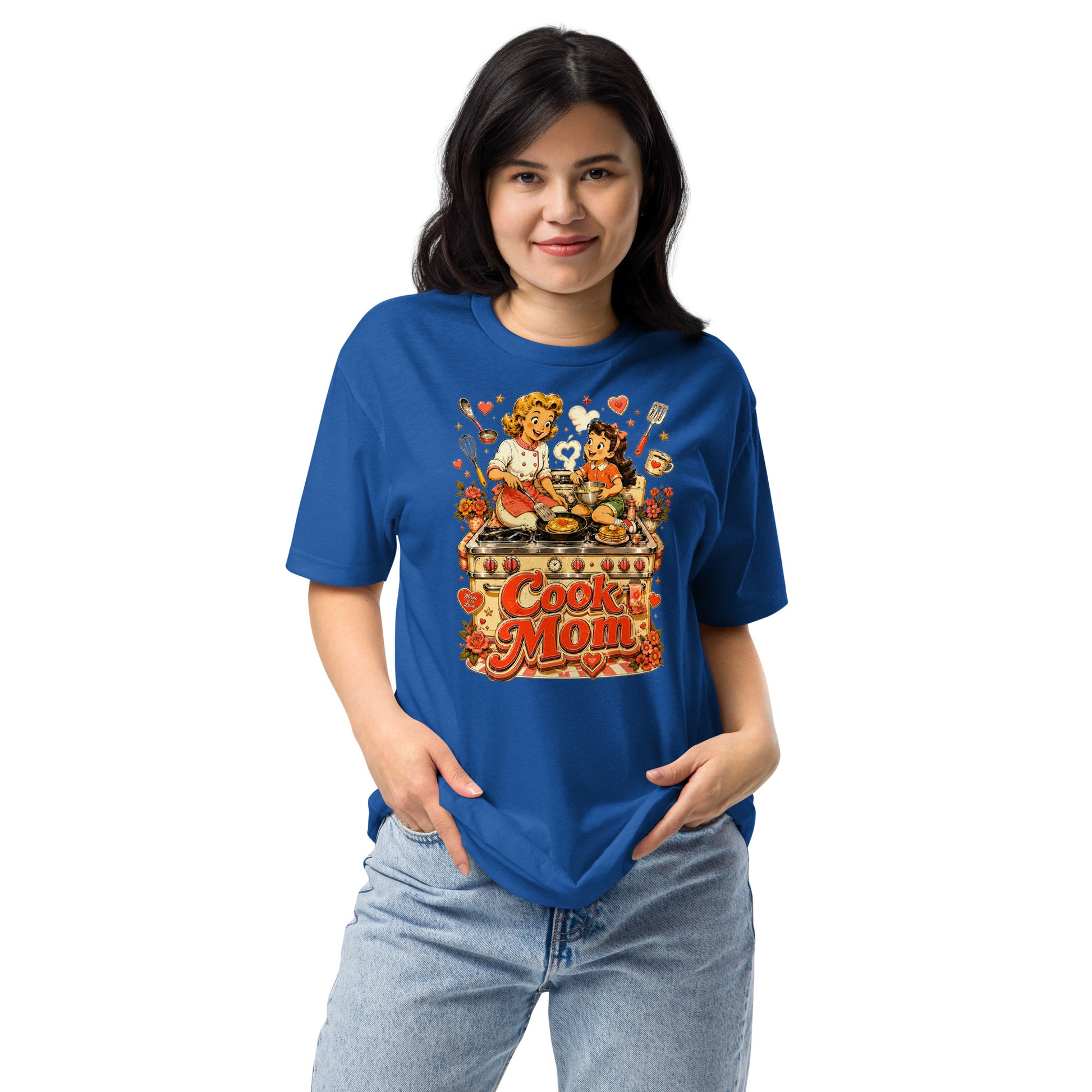 Unisex Fitted T-Shirt - Elite Cook Mom - Premium Mother's Day by printfluence.net