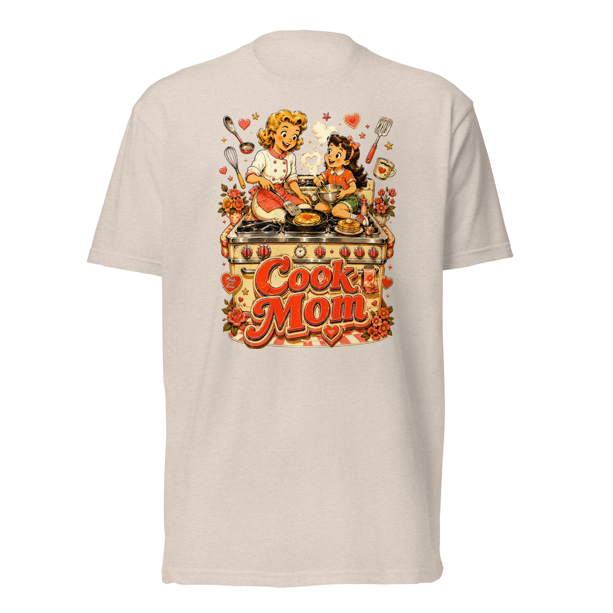 Unisex Fitted T-Shirt - Elite Cook Mom - Premium Mother's Day by printfluence.net