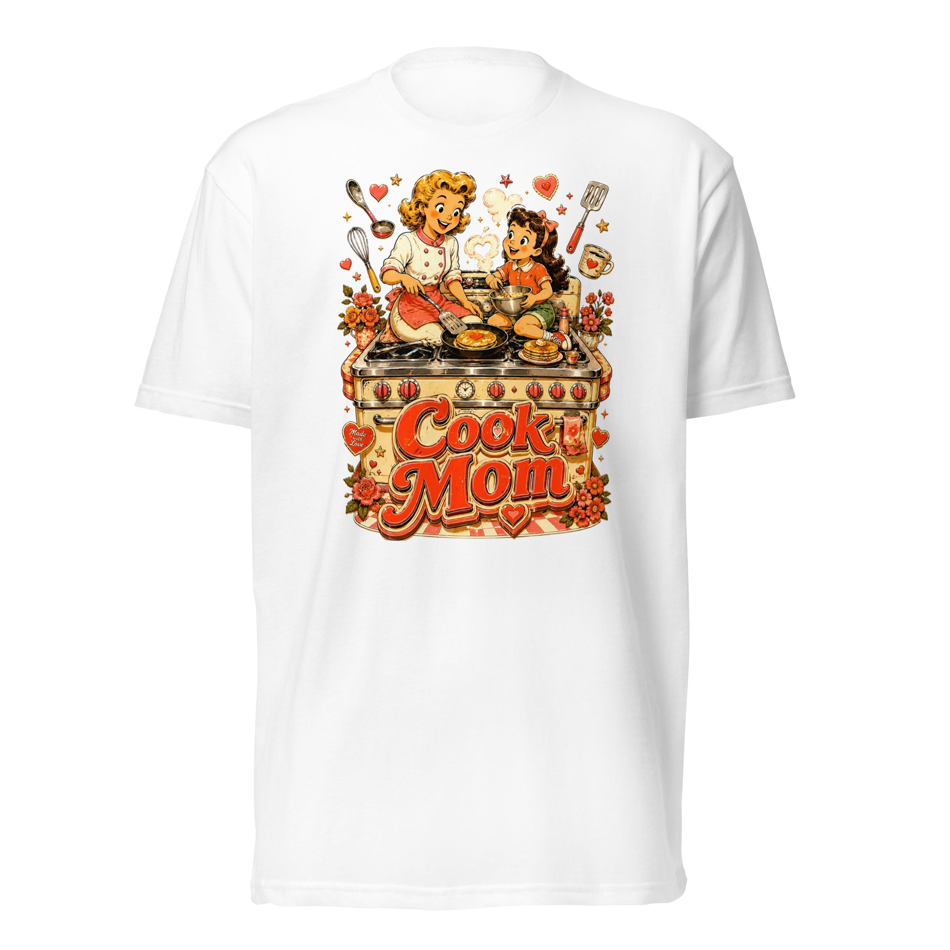 Unisex Fitted T-Shirt - Elite Cook Mom - Premium Mother's Day by printfluence.net