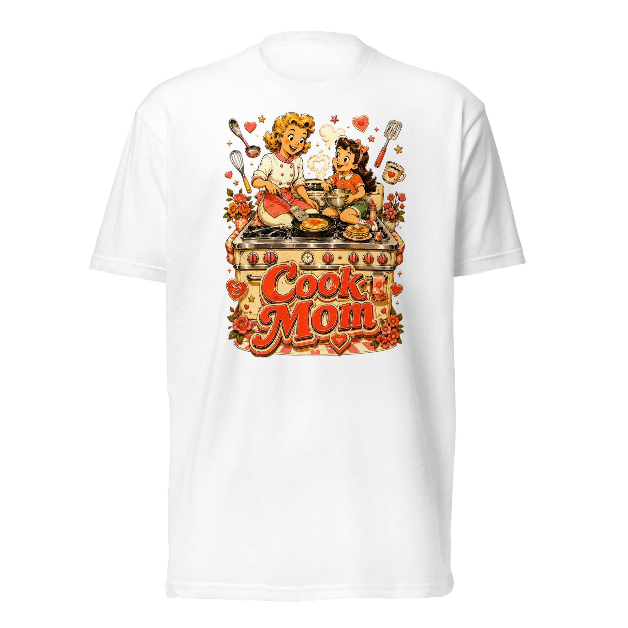 Unisex Fitted T-Shirt - Elite Cook Mom - Premium Mother's Day by printfluence.net