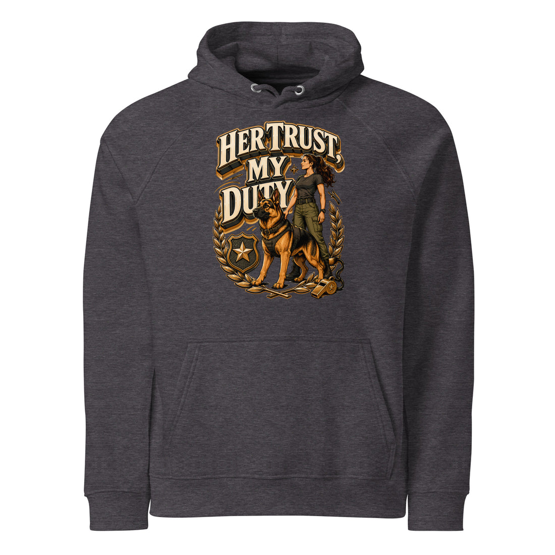 Women's German Shepherd Trust Eco Raglan Hoodie by printfluence.net