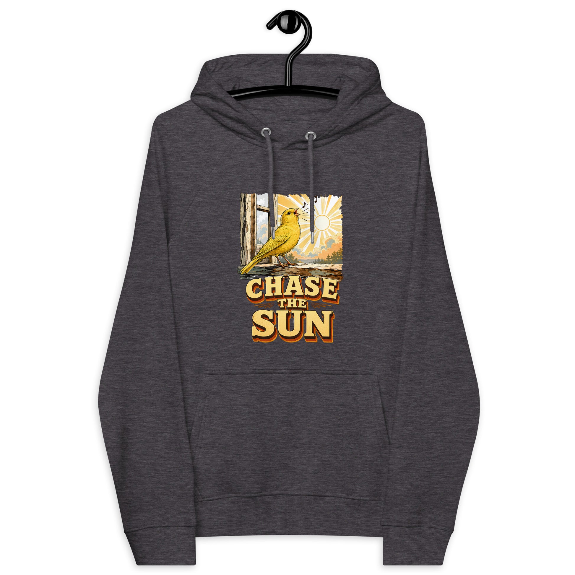 Vintage Chase The Sun Eco Raglan Hoodie Canary Lovers Hooded Sweatshirt H18 by printfluence.net