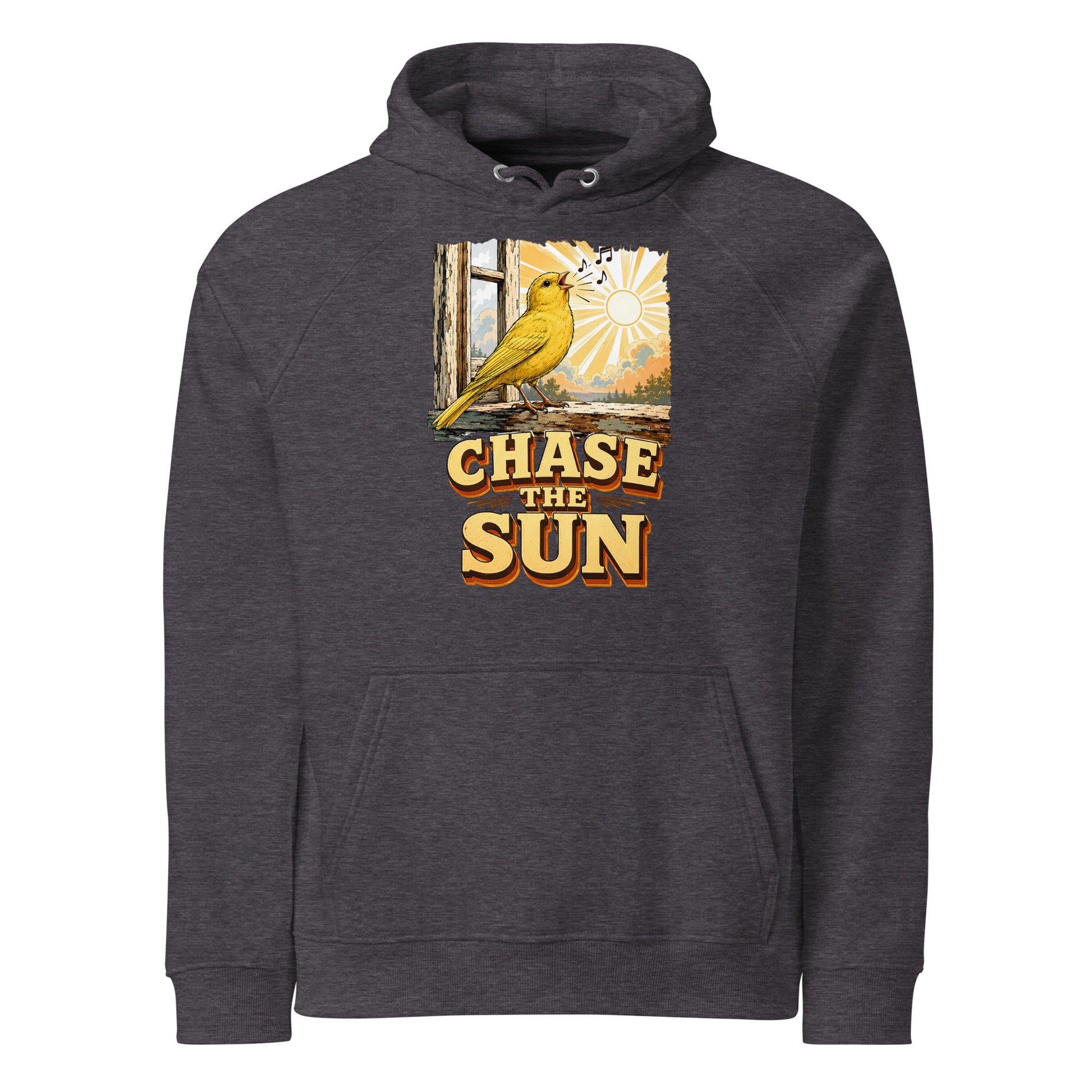 Vintage Chase The Sun Eco Raglan Hoodie Canary Lovers Hooded Sweatshirt H18 by printfluence.net