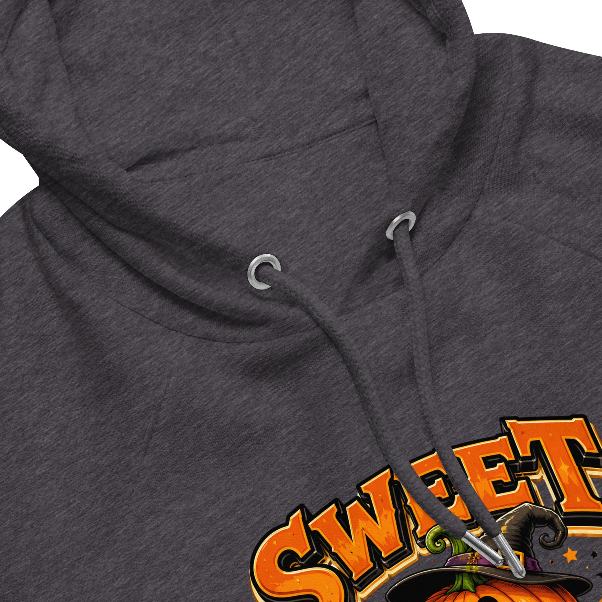 Vintage Halloween Pumpkin Horror & Mystery Unisex Eco Raglan Hoodie by printfluence.net