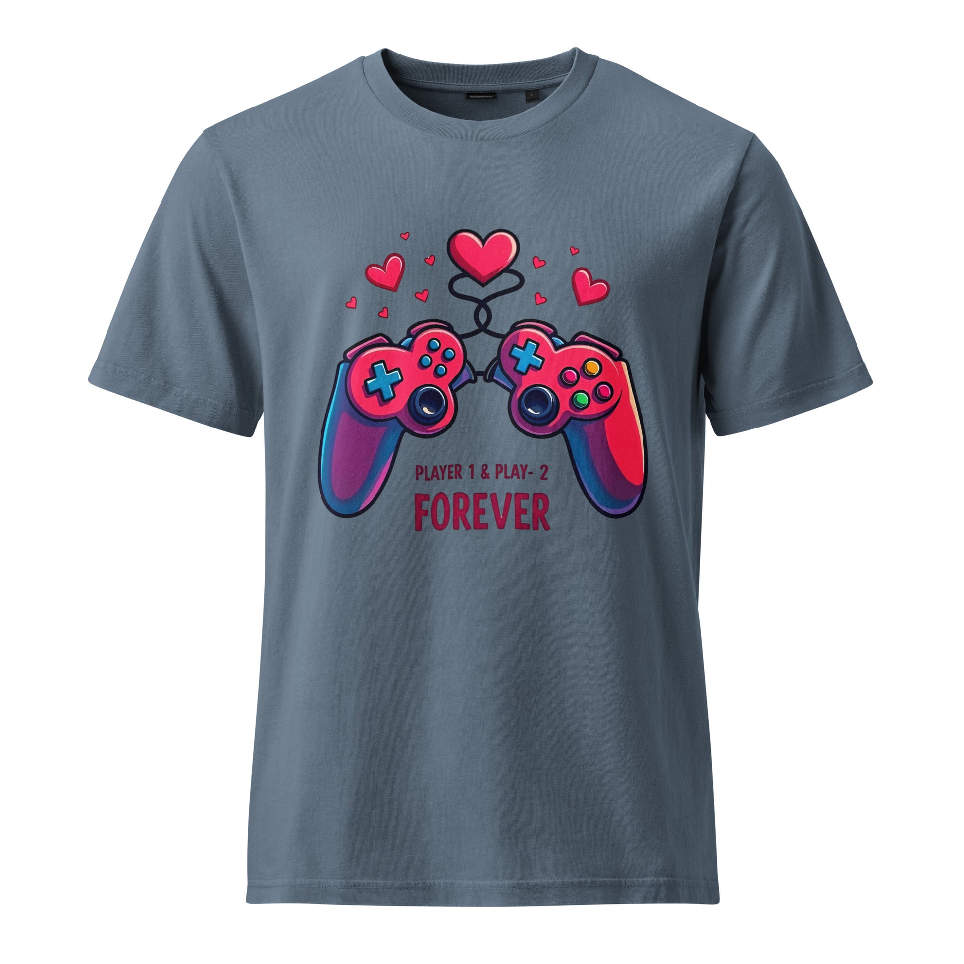 Unisex Garment Dyed Creator 2.0 Vintage T-Shirt | Stanley/Stella SATU041 - Elite Gamer Love T-Shirt – Opulent Player Forever Luxury by printfluence.net