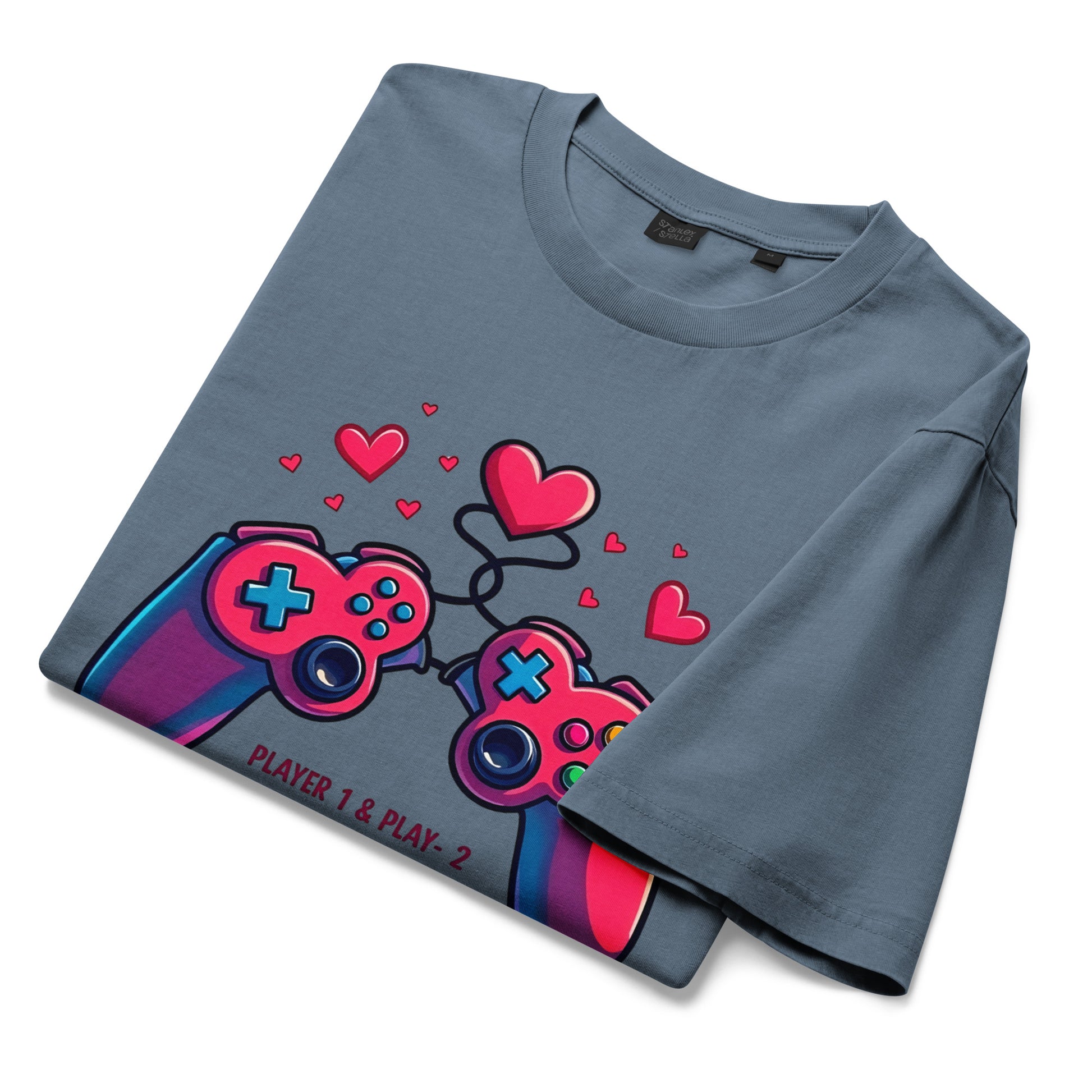 Unisex Garment Dyed Creator 2.0 Vintage T-Shirt | Stanley/Stella SATU041 - Elite Gamer Love T-Shirt – Opulent Player Forever Luxury by printfluence.net