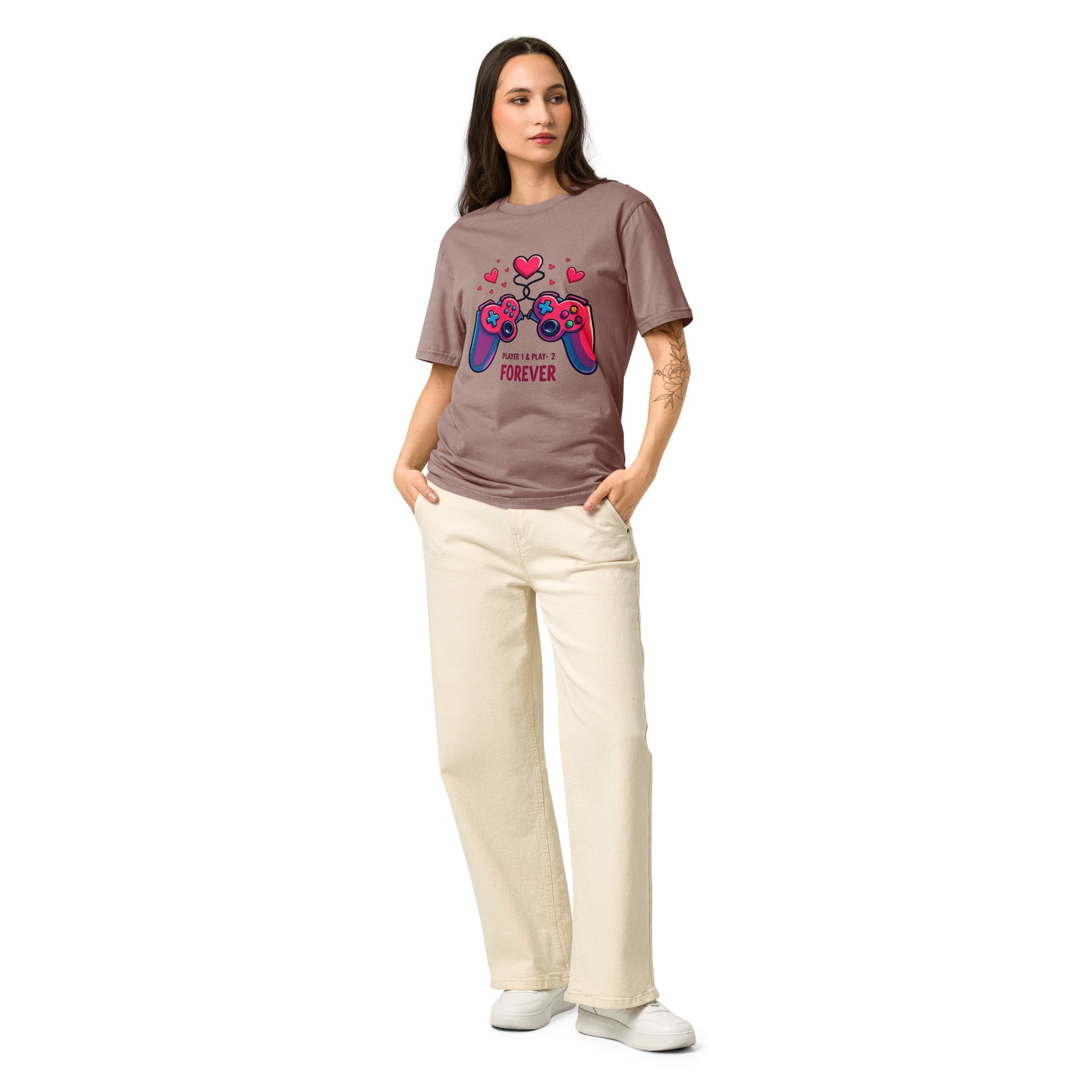 Unisex Garment Dyed Creator 2.0 Vintage T-Shirt | Stanley/Stella SATU041 - Elite Gamer Love T-Shirt – Opulent Player Forever Luxury by printfluence.net