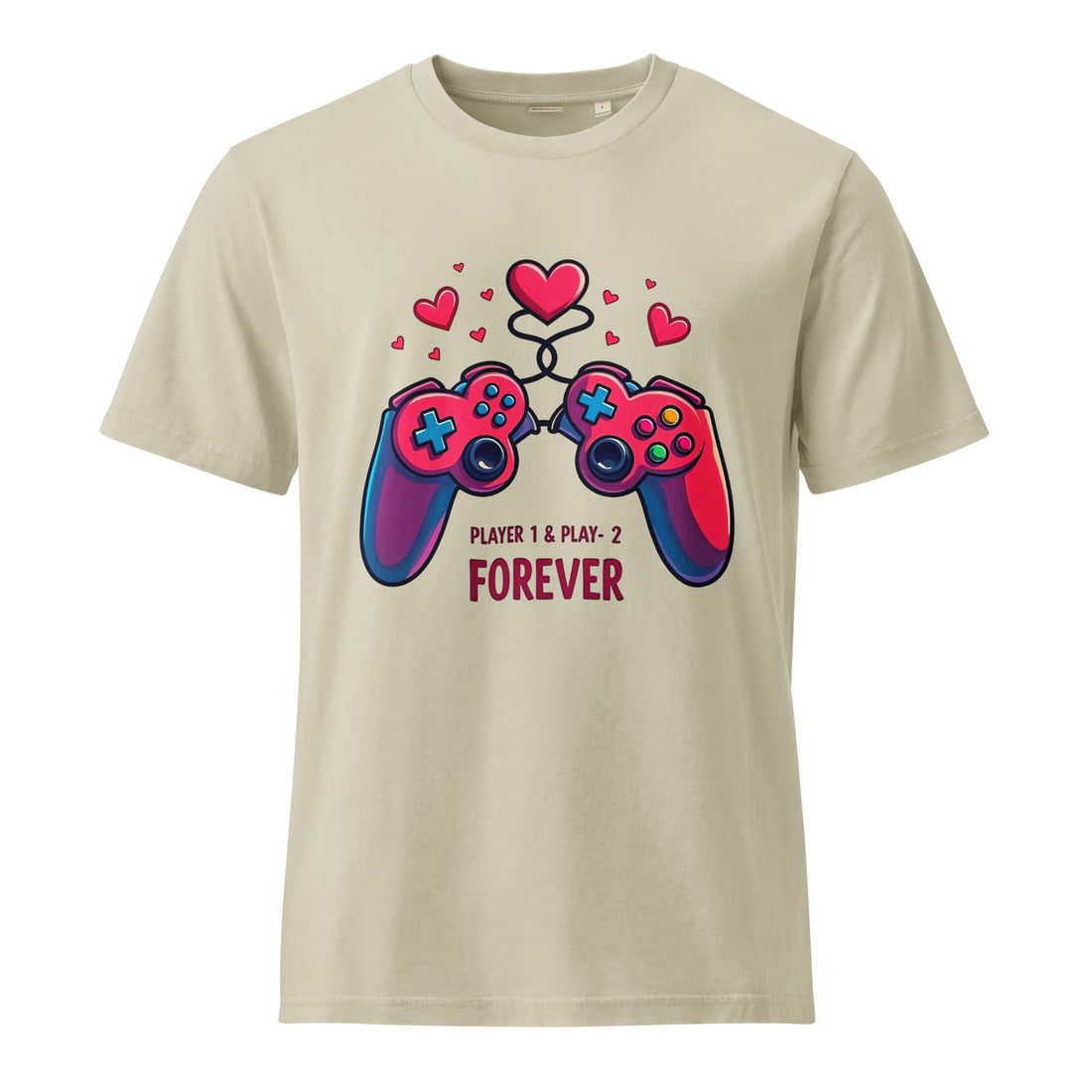 Unisex Garment Dyed Creator 2.0 Vintage T-Shirt | Stanley/Stella SATU041 - Elite Gamer Love T-Shirt – Opulent Player Forever Luxury by printfluence.net