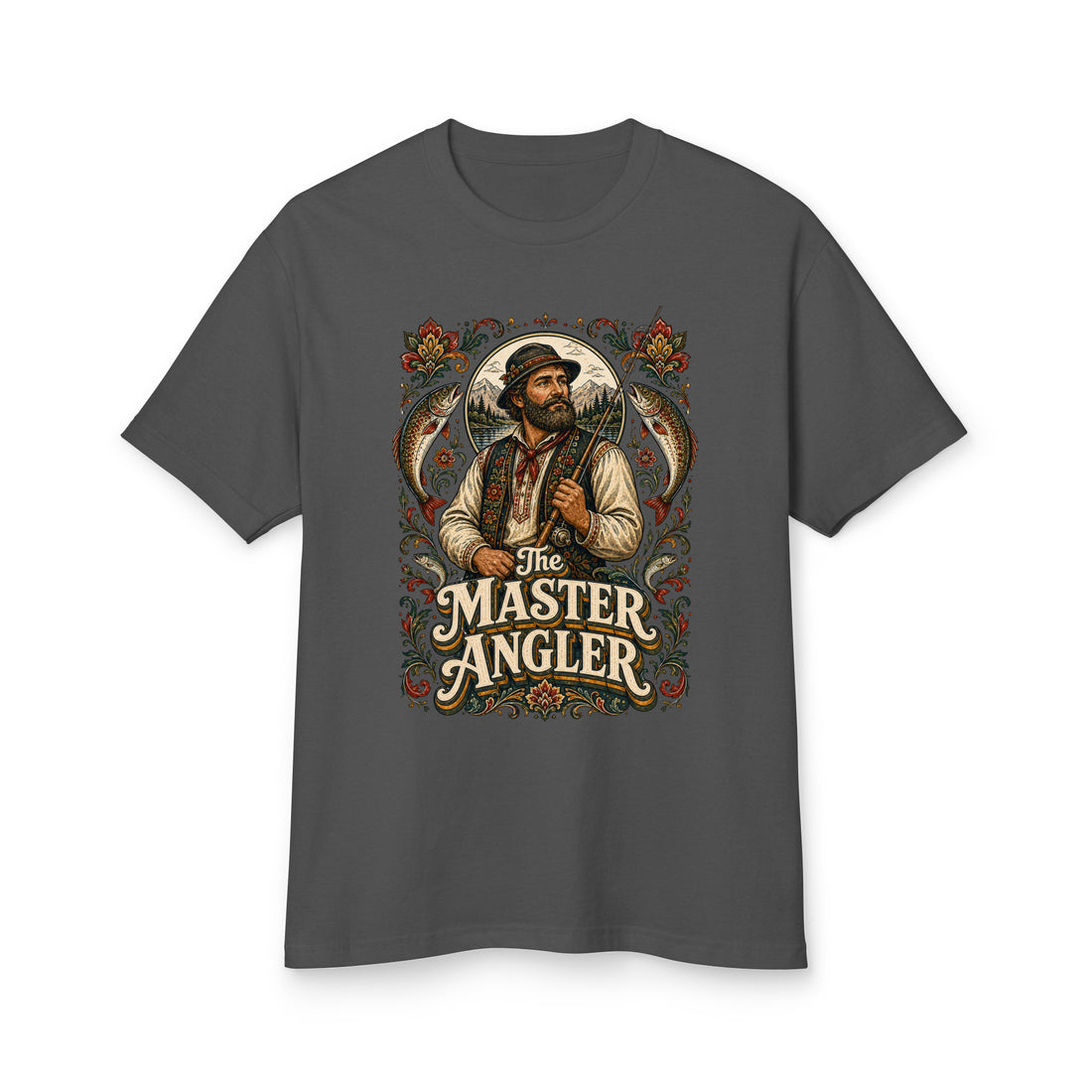 Fishing Lovers | Garment-Dyed Heavyweight Cotton Tee — The MASTER ANGLER by printfluence