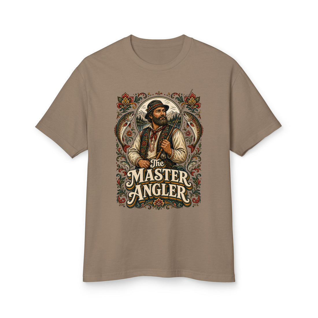 Fishing Lovers | Garment-Dyed Heavyweight Cotton Tee — The MASTER ANGLER by printfluence
