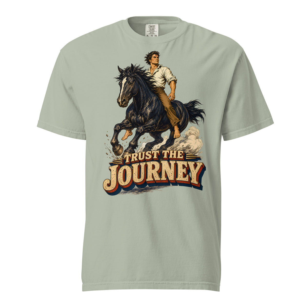 Vintage Horse Journey Heavyweight Tee - Horse Lovers Edition by printfluence.net