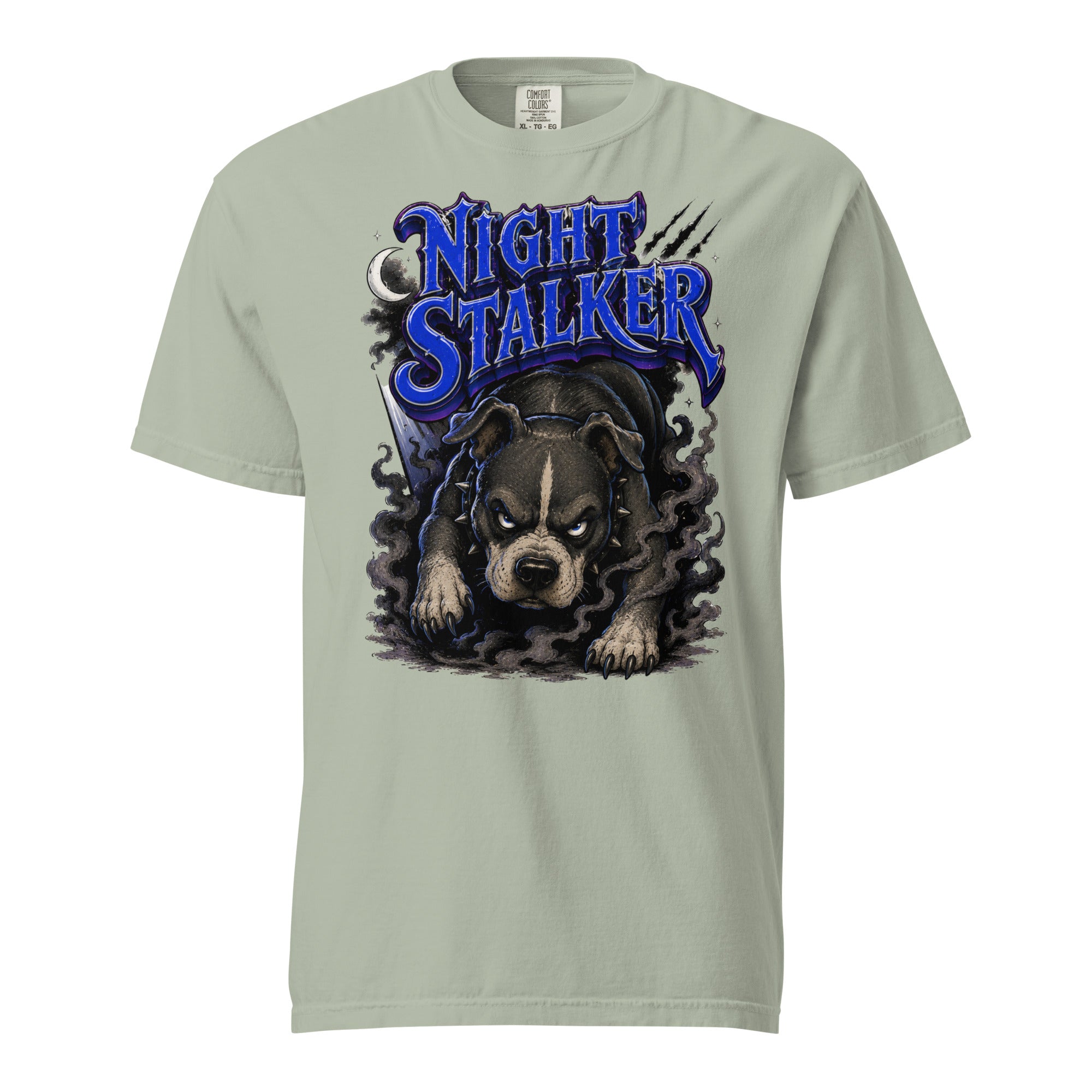 Pitbull Lovers | Unisex Garment-Dyed Heavyweight T-Shirt - Night Stalker by printfluence.net