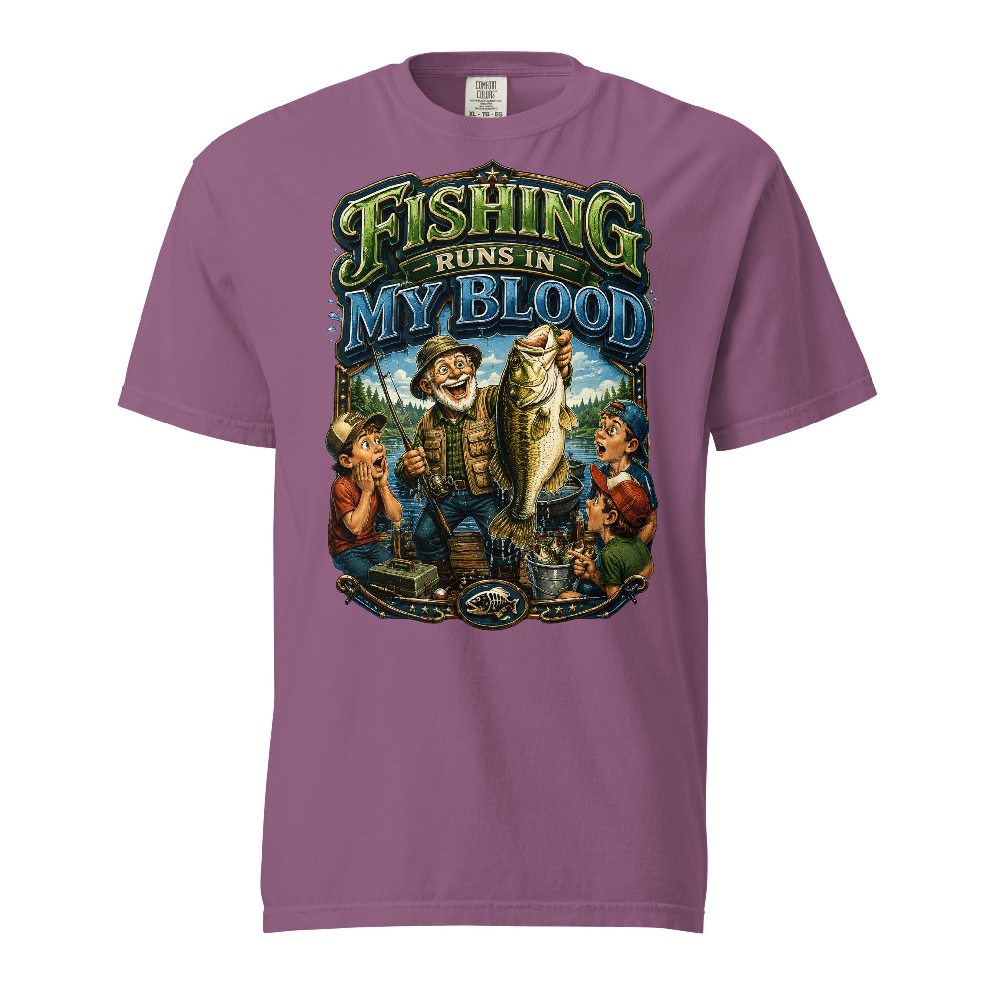 Unisex garment-dyed heavyweight t-shirt by printfluence.net