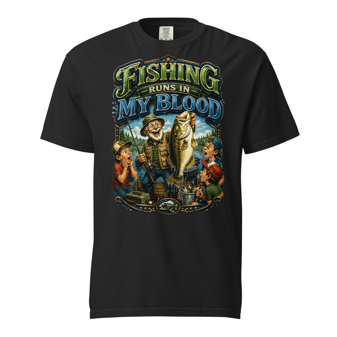 Unisex garment-dyed heavyweight t-shirt by printfluence.net