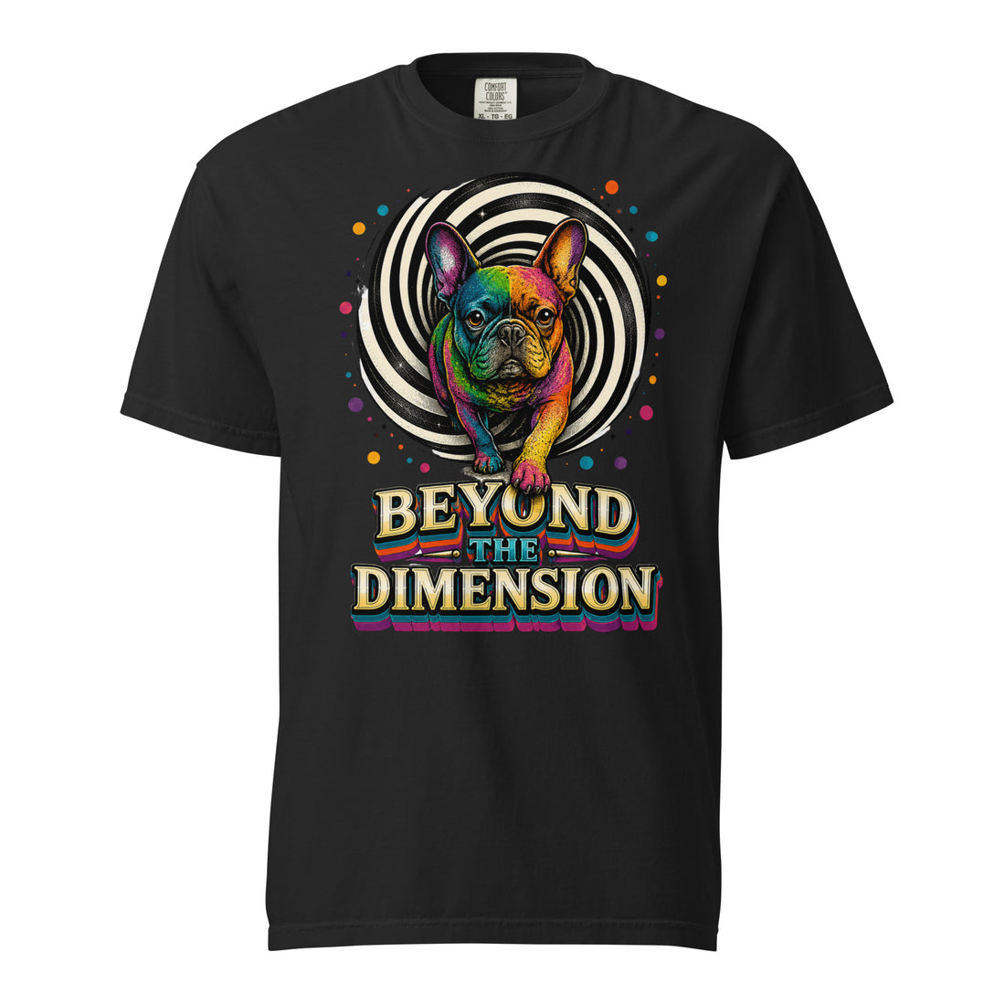 Beyond the Dimension Frenchie Women's Relaxed Tee - French Bulldog Lovers Shirt T-1 by printfluence.net