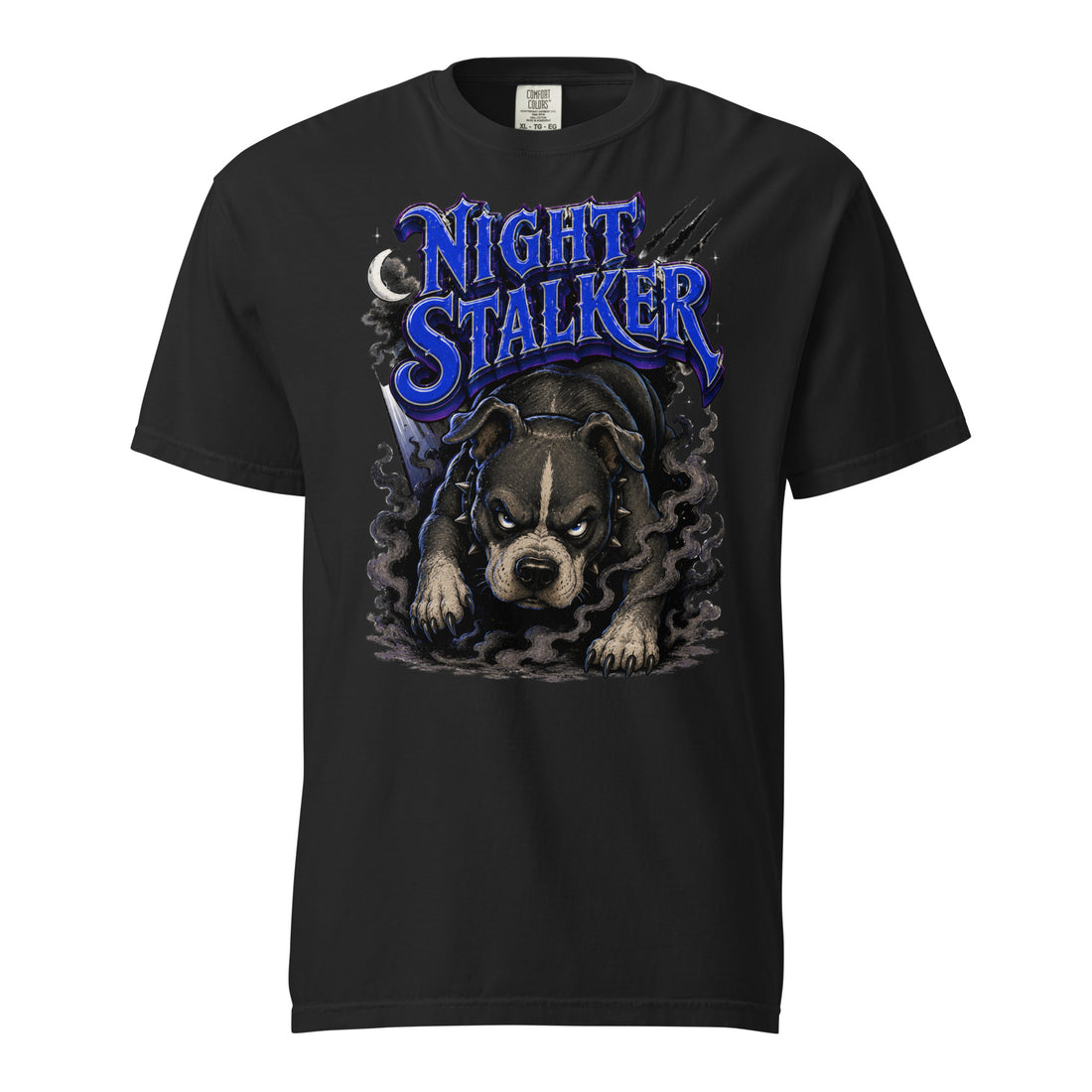 Pitbull Lovers | Unisex Garment-Dyed Heavyweight T-Shirt - Night Stalker by printfluence.net