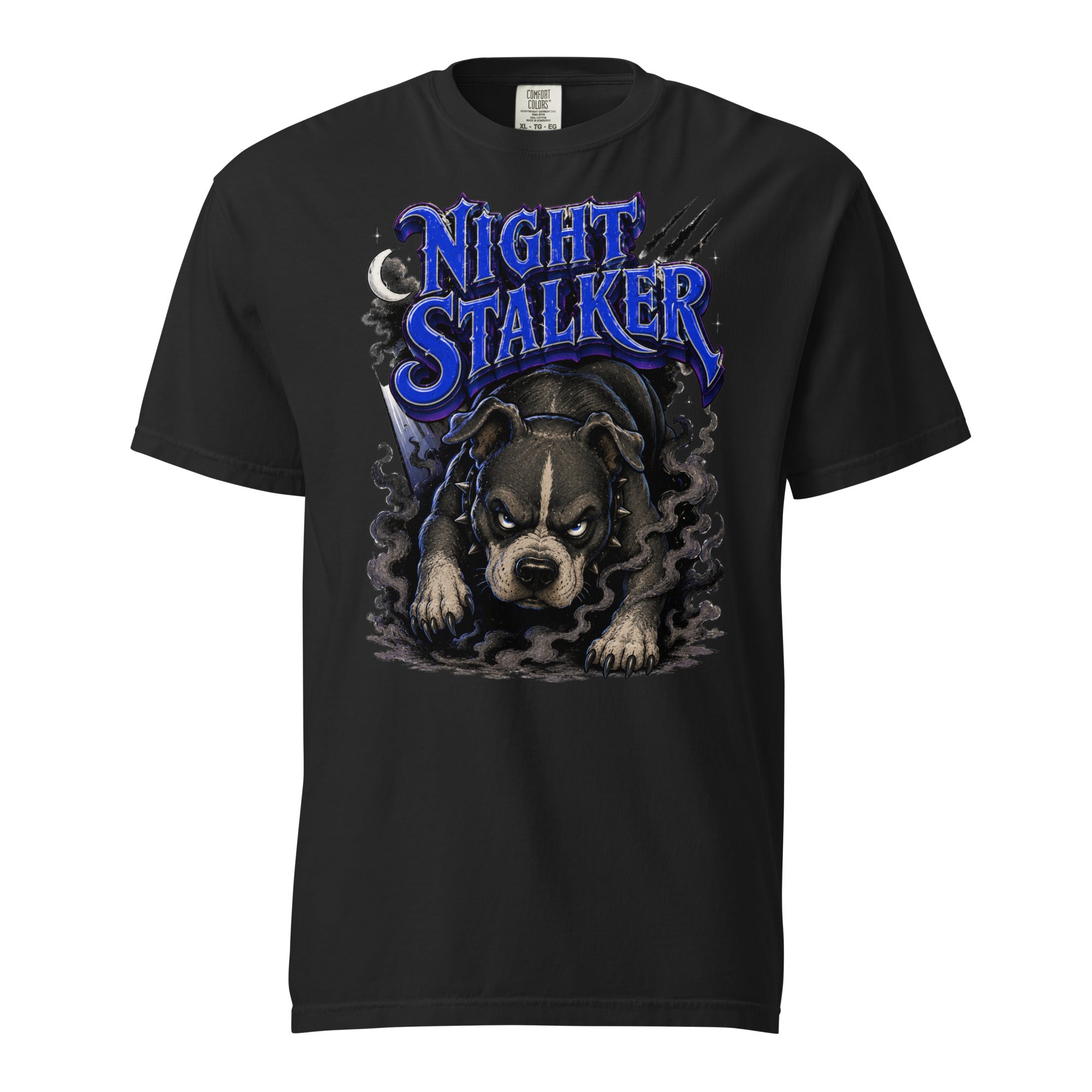 Pitbull Lovers | Unisex Garment-Dyed Heavyweight T-Shirt - Night Stalker by printfluence.net