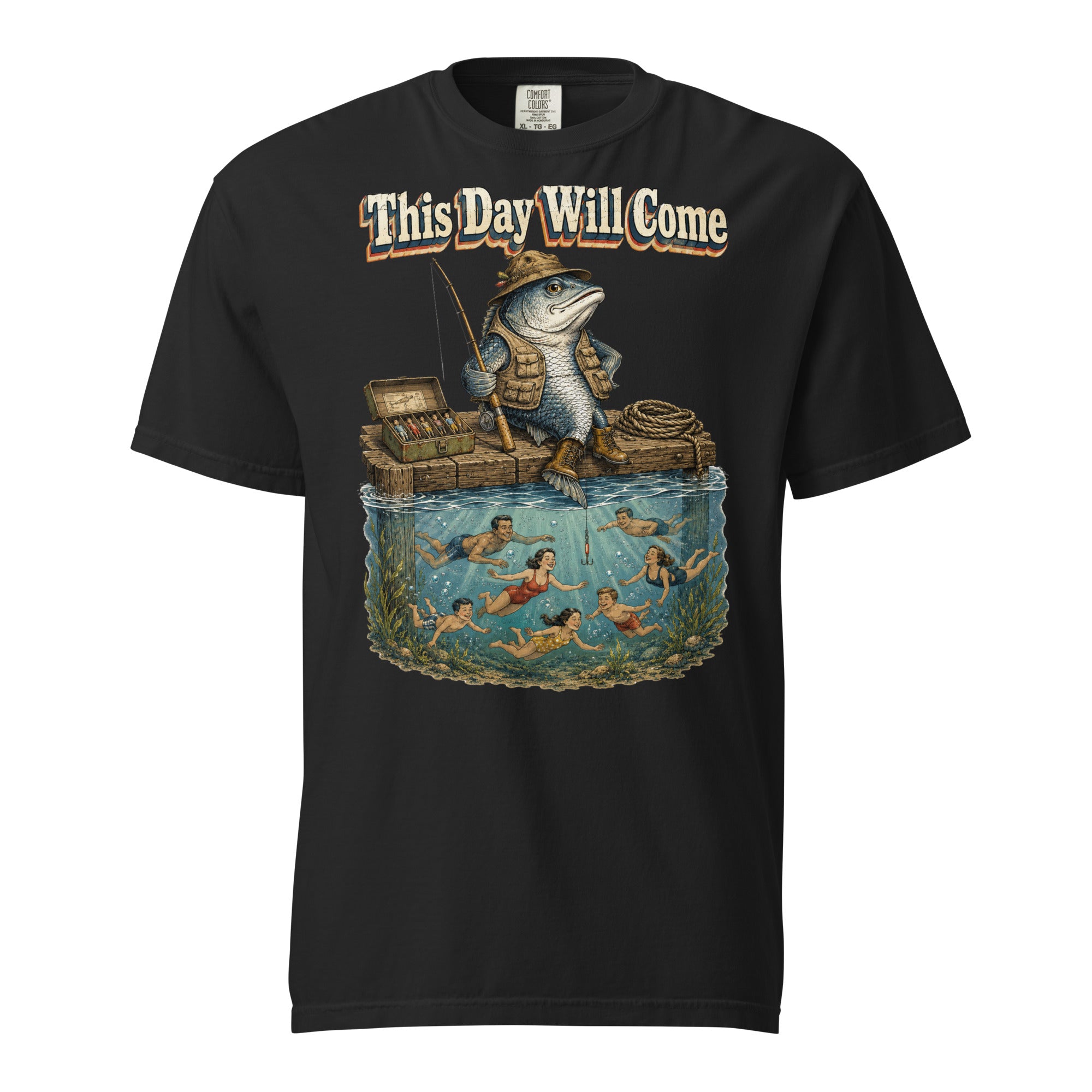 Fishing Lovers | Unisex Garment-Dyed Heavyweight T-Shirt — This Day Will Come by printfluence